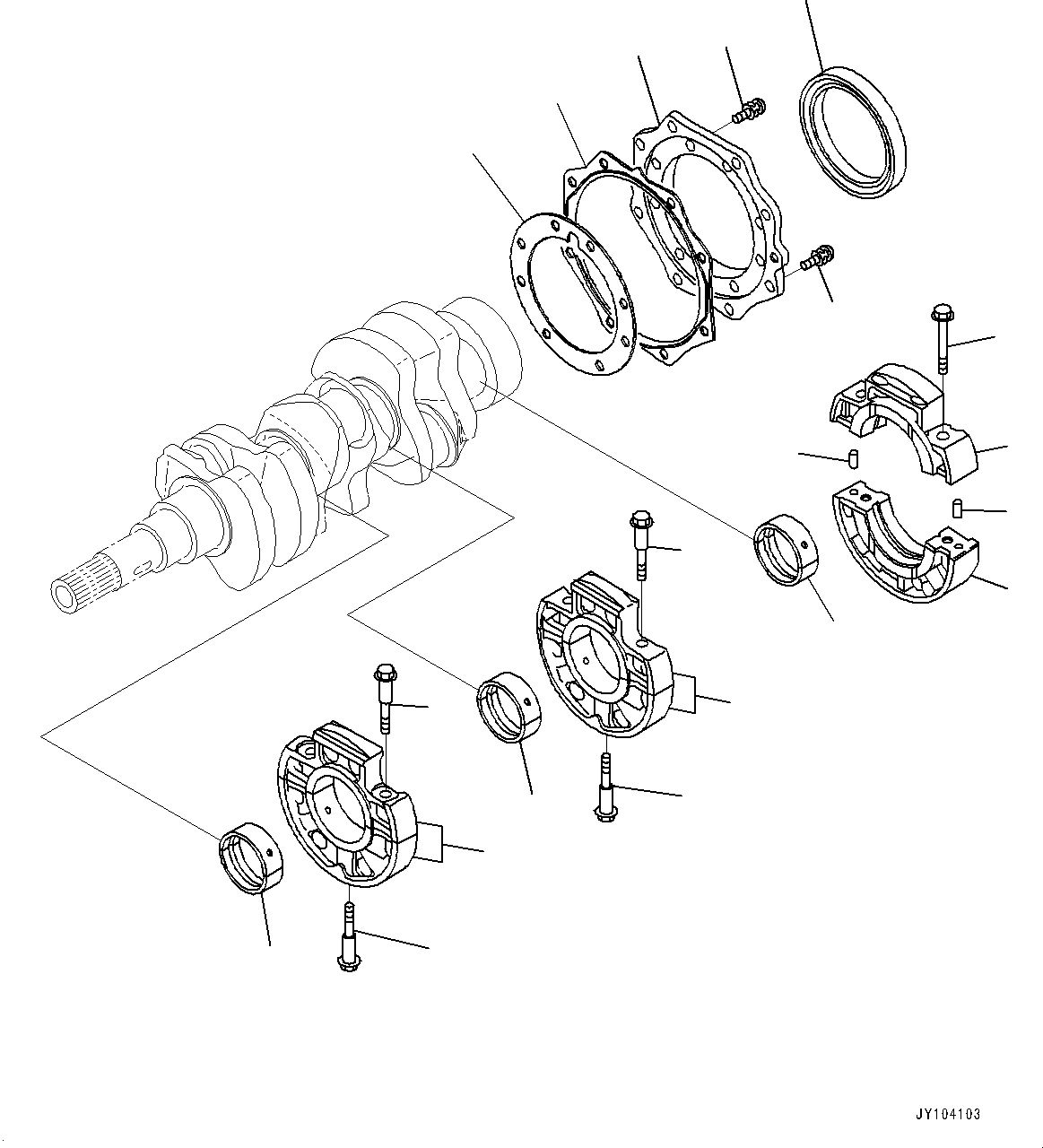 болт с фланцем KT01754-50840 KOMATSU