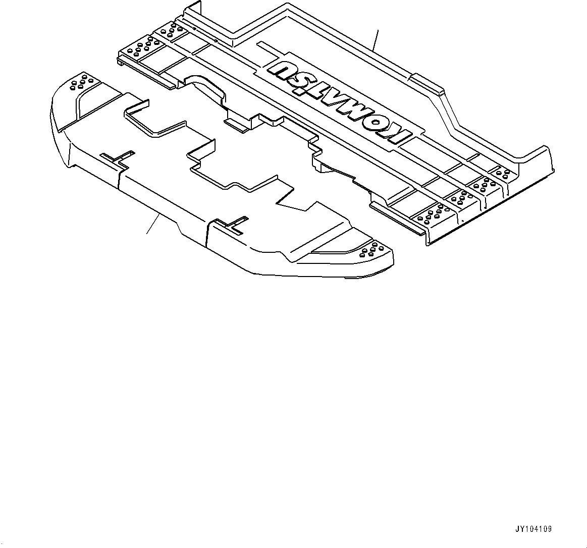 Коврик 22J-54-57451 KOMATSU