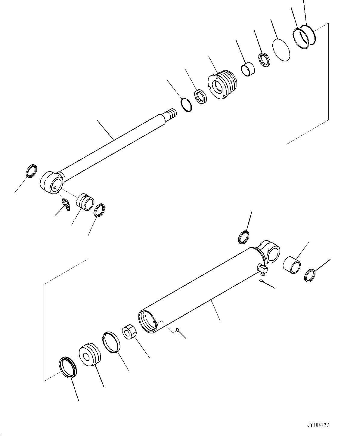 CYLINDER, ASSEMBLY 707-G0-03330 KOMATSU