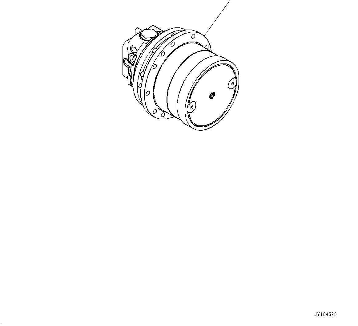 TRAVEL MOTOR, ASSEMBLY 2A1-60-51100 KOMATSU