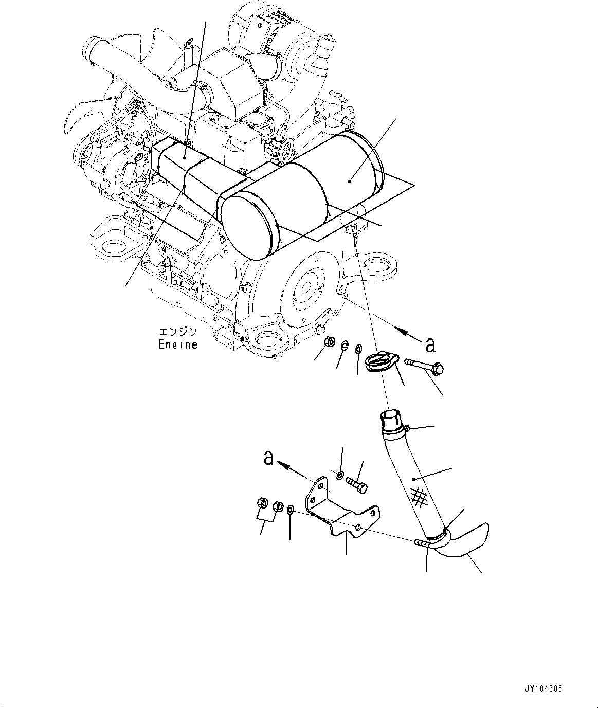 Выпускная труба 2A1-01-51710 KOMATSU