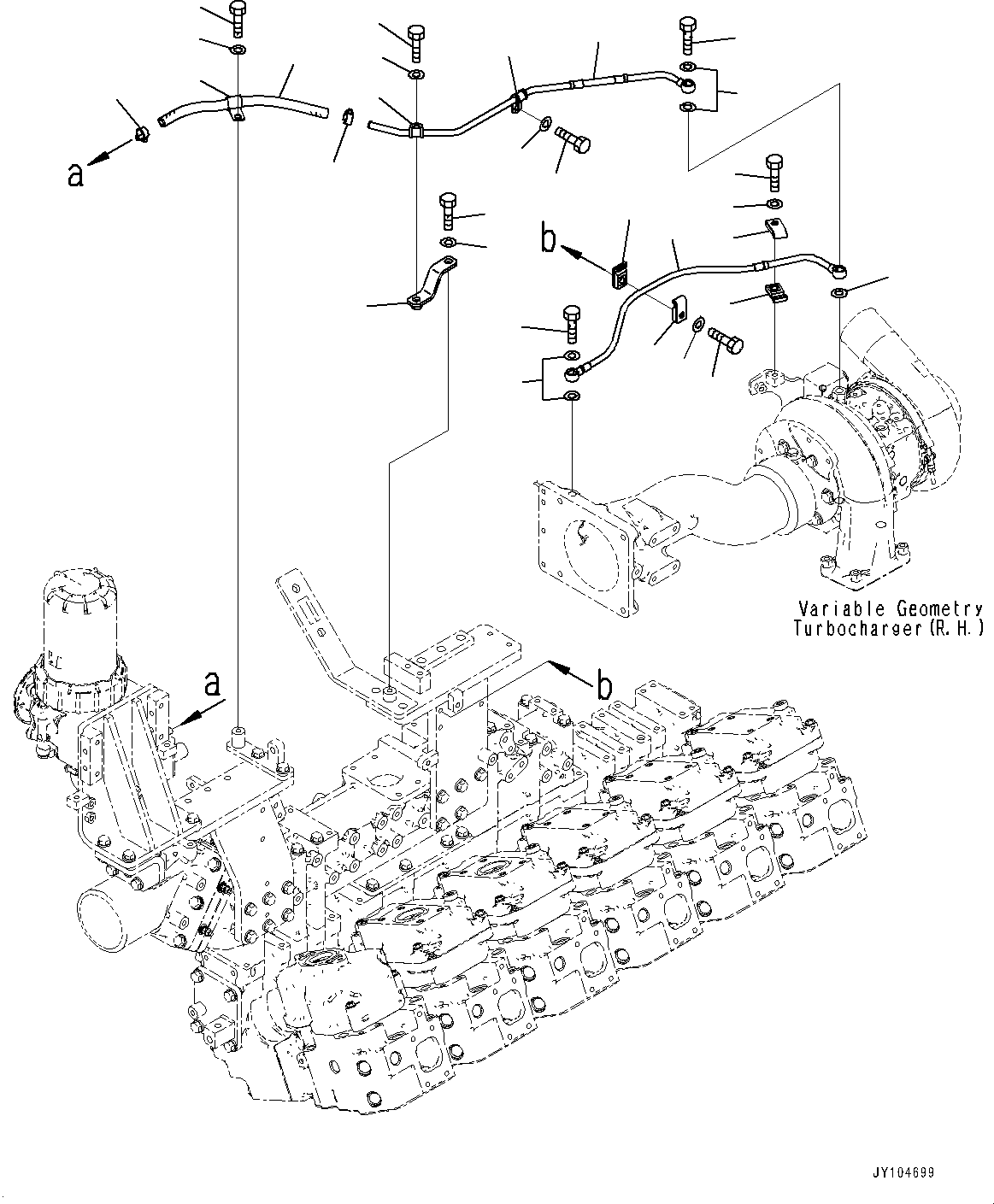 Трубка 6266-61-8140 KOMATSU