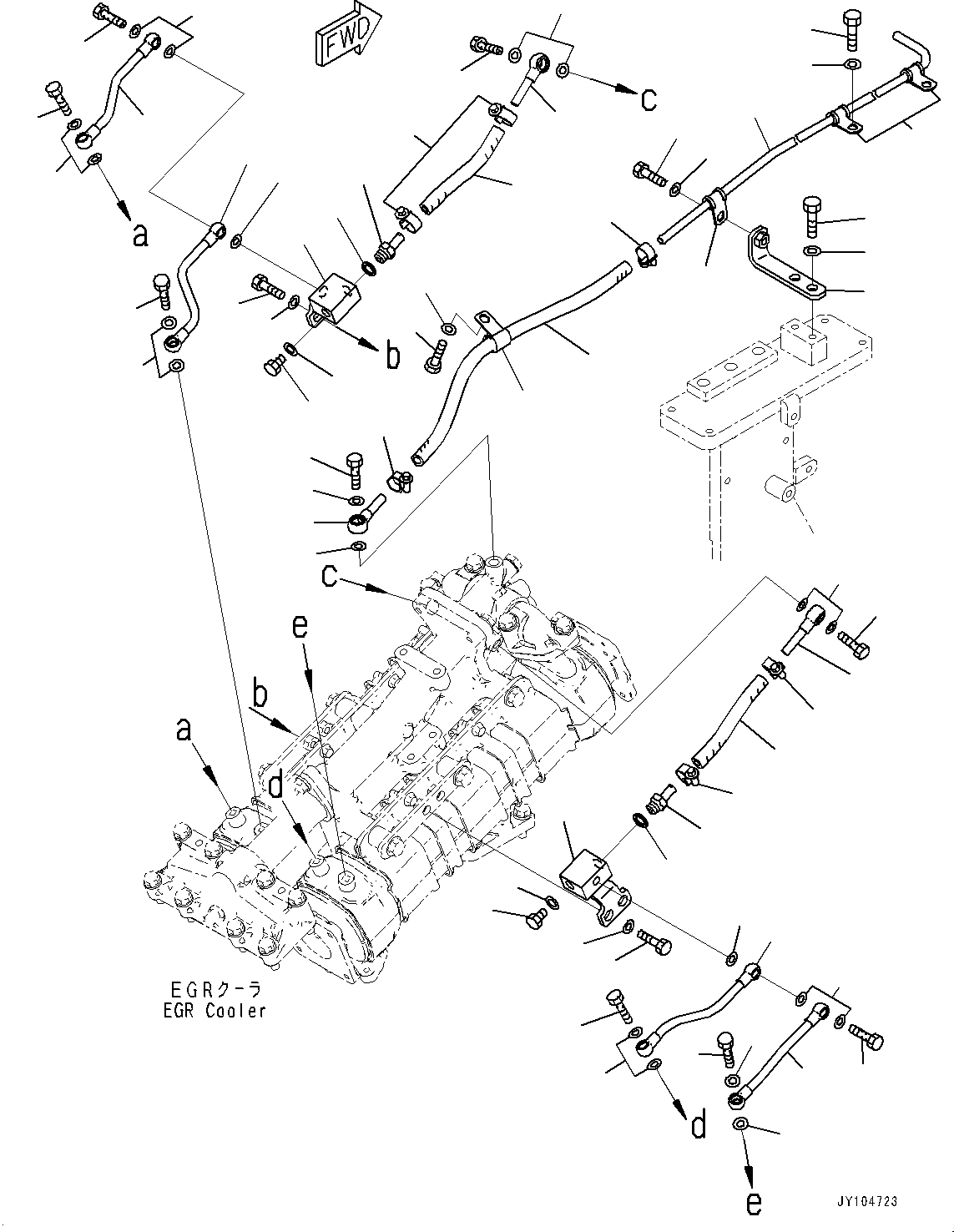 Трубка 6266-61-6280 KOMATSU