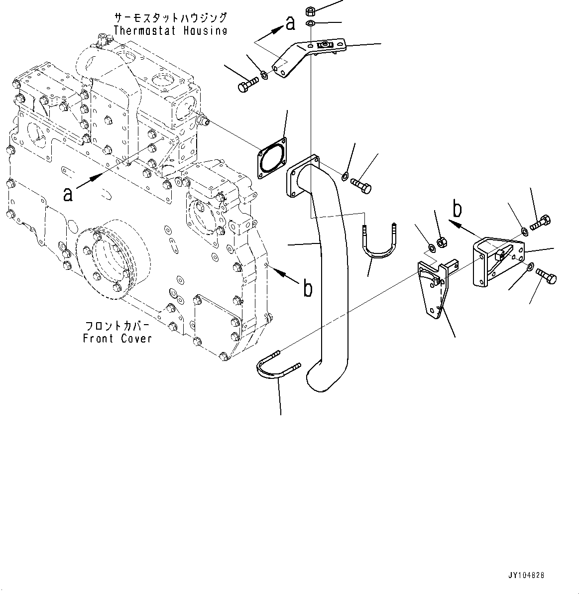 Трубка 6266-61-7260 KOMATSU