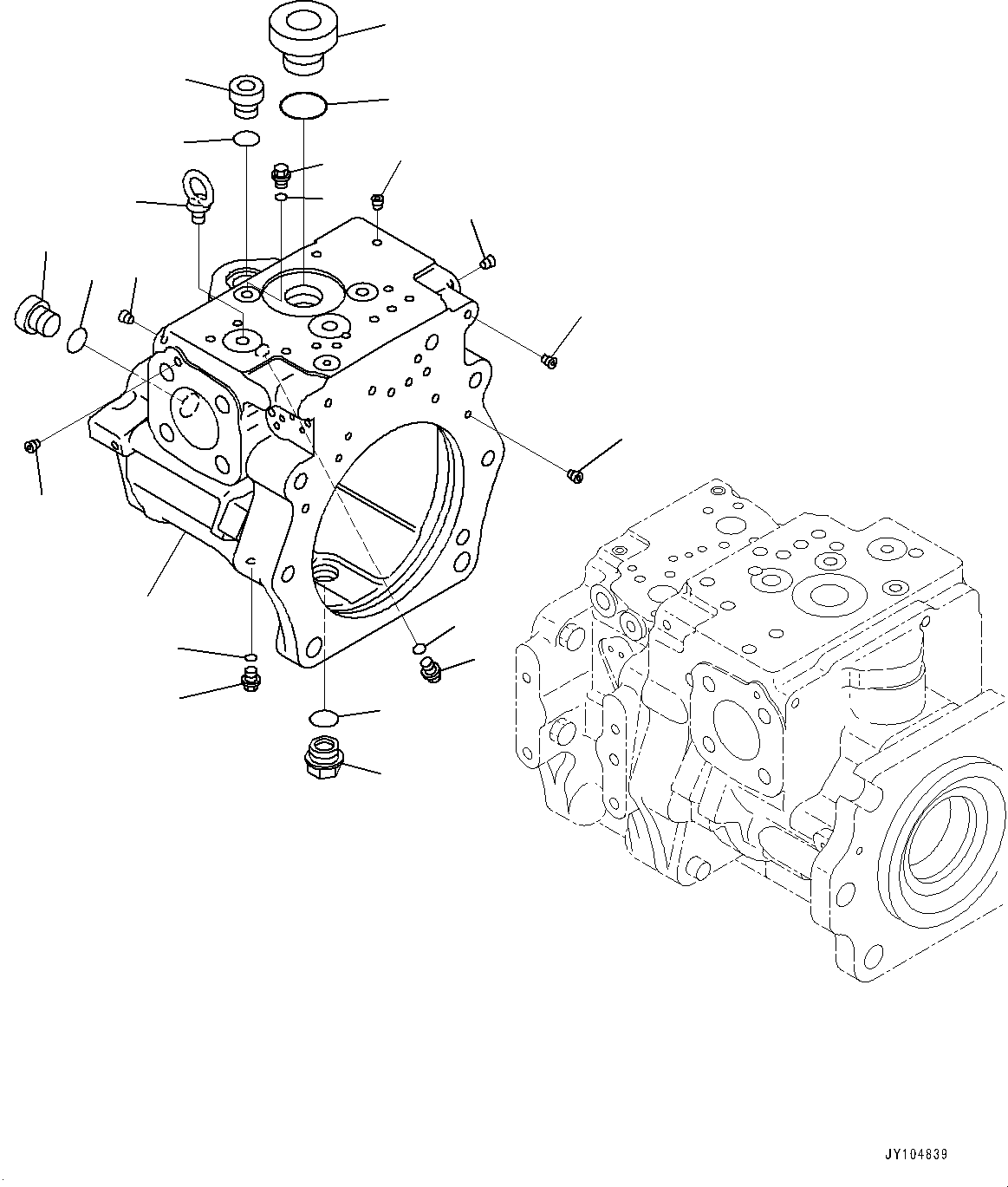 Case Assembly, Rear (708-2G-04890) KOMATSU