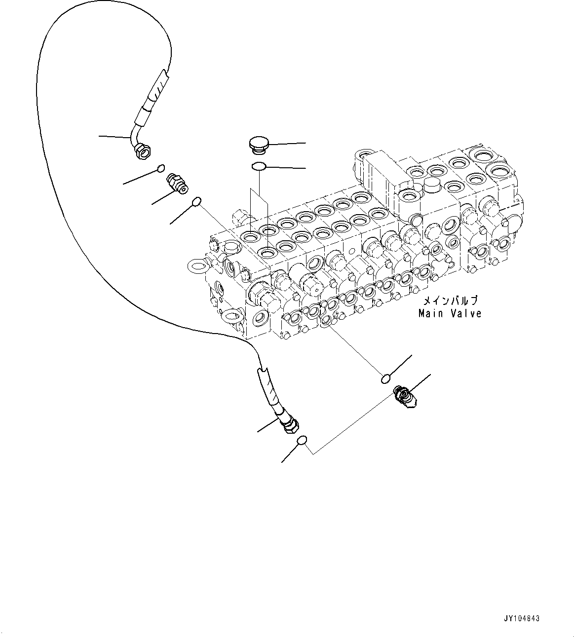 Шланг 22N-62-54950 KOMATSU