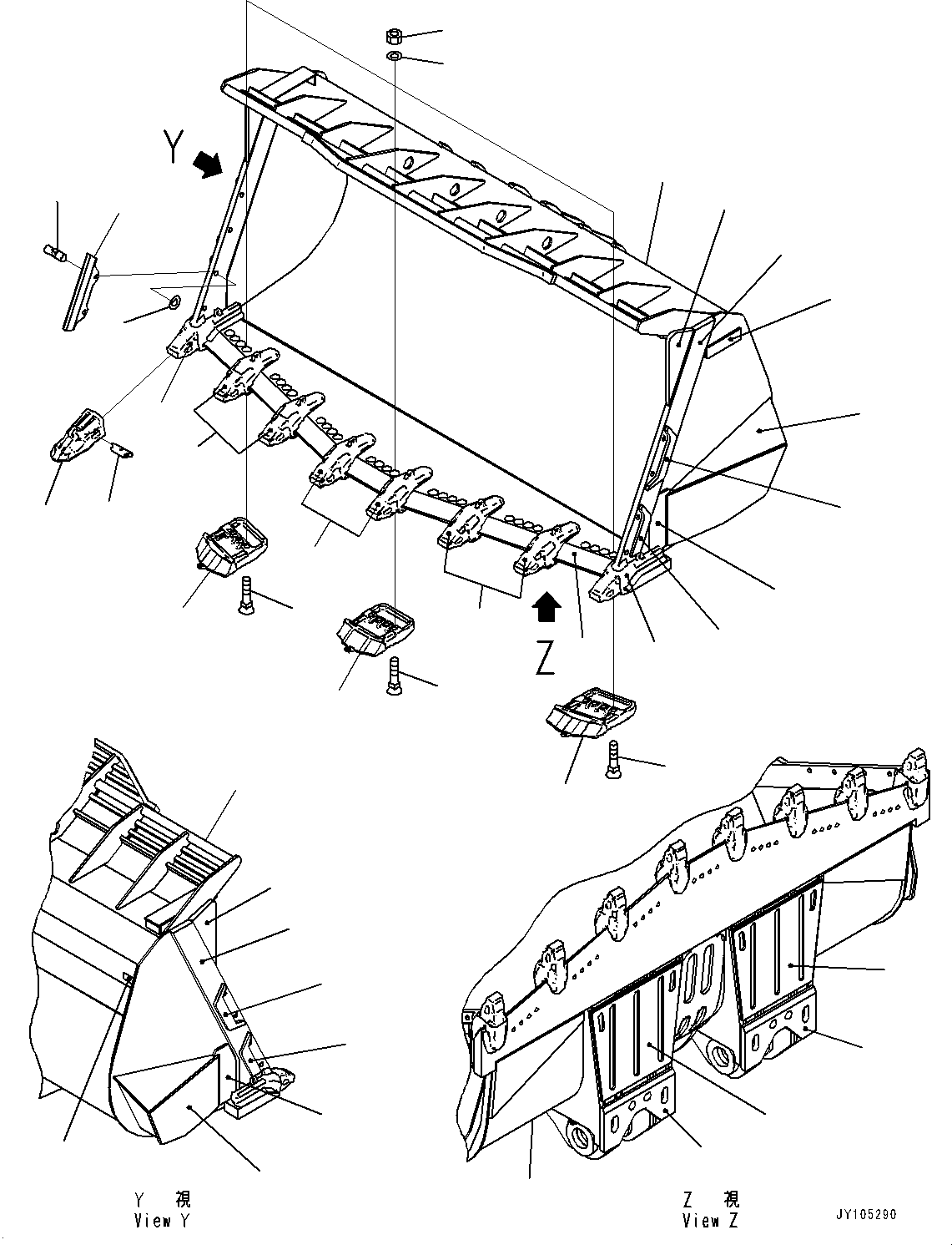 Bucket Assembly 427-803-4451 KOMATSU
