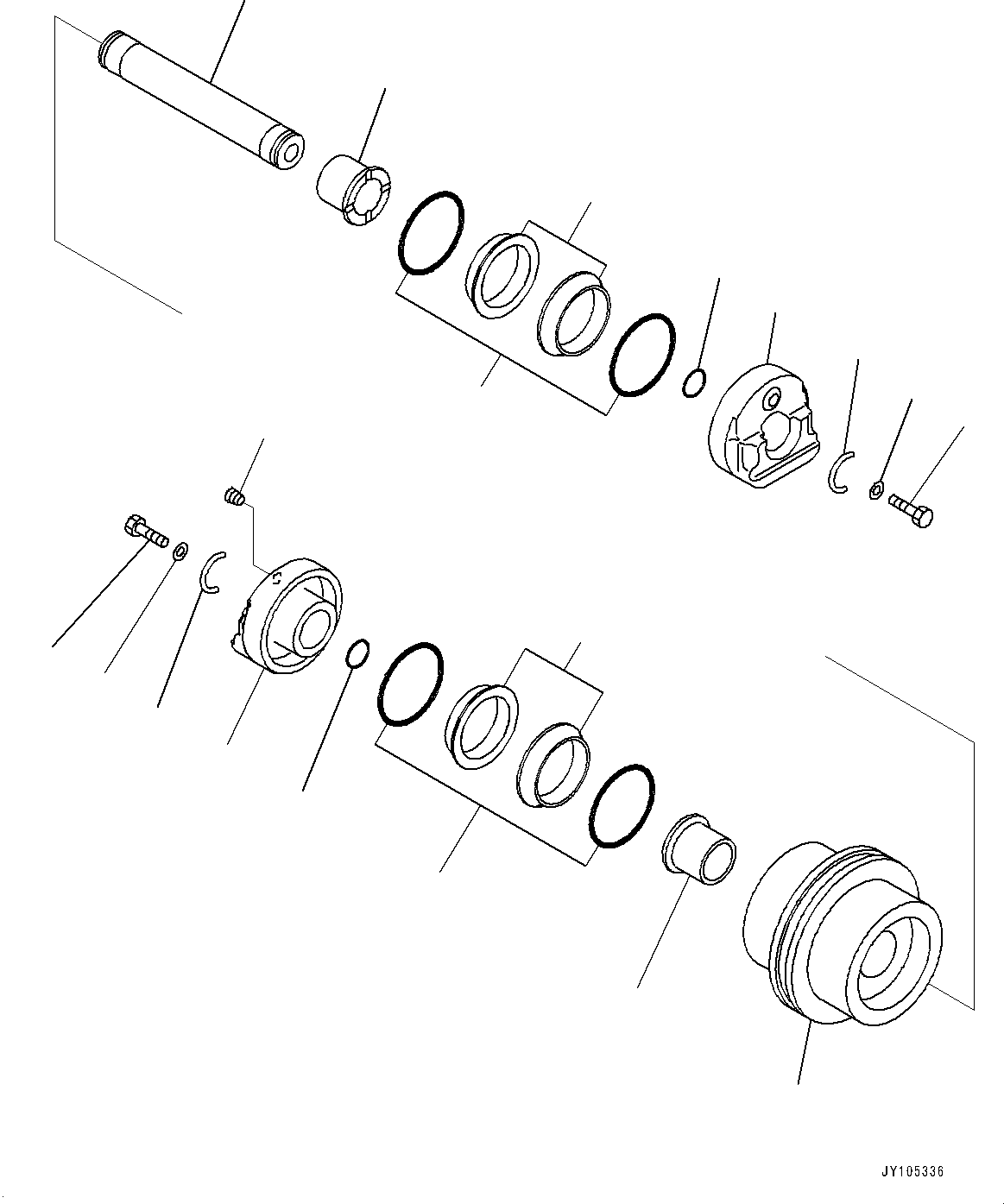 Опорный каток в сборе 20N-30-71709 KOMATSU