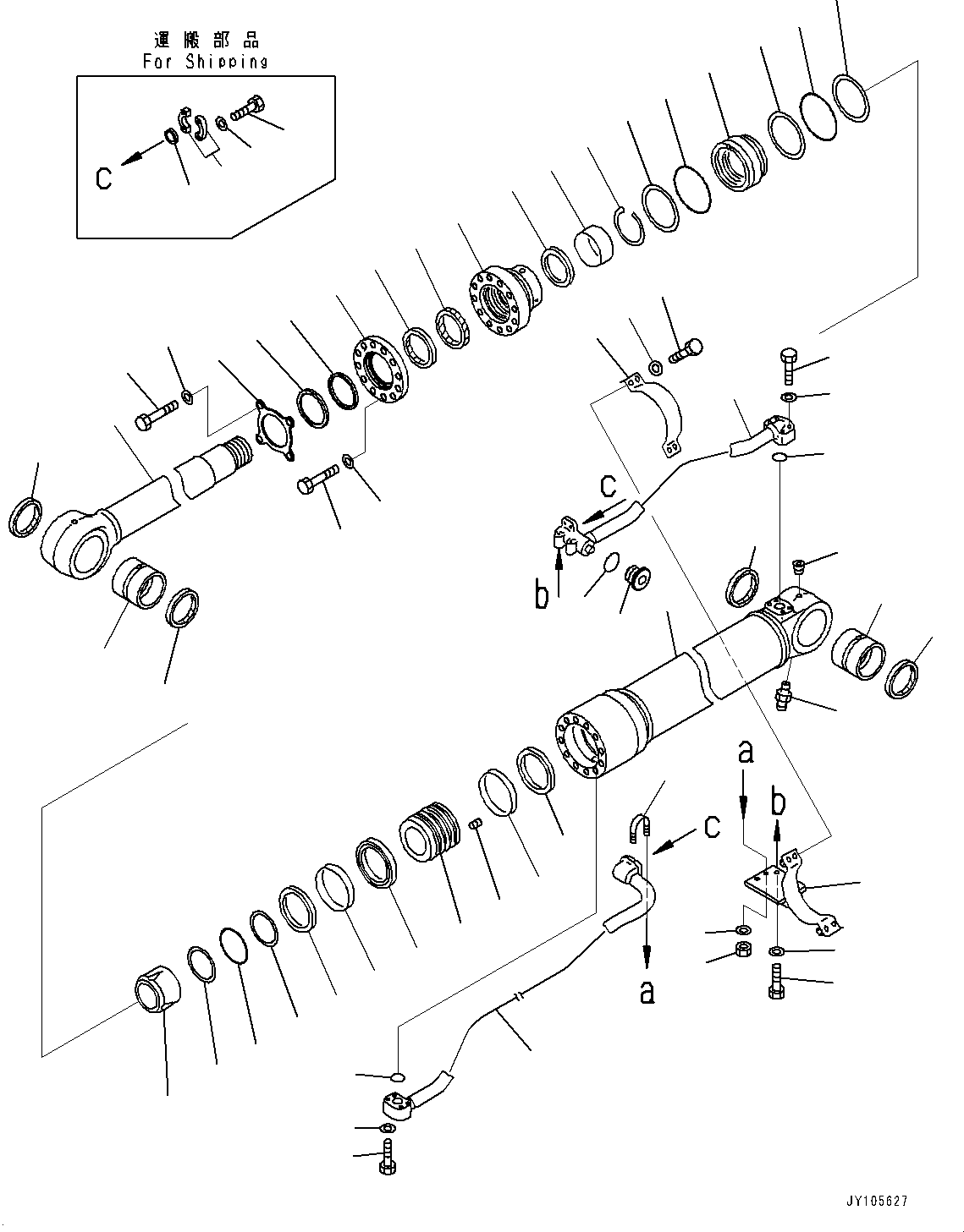 Цилиндр в сборе 707-G1-06120 KOMATSU