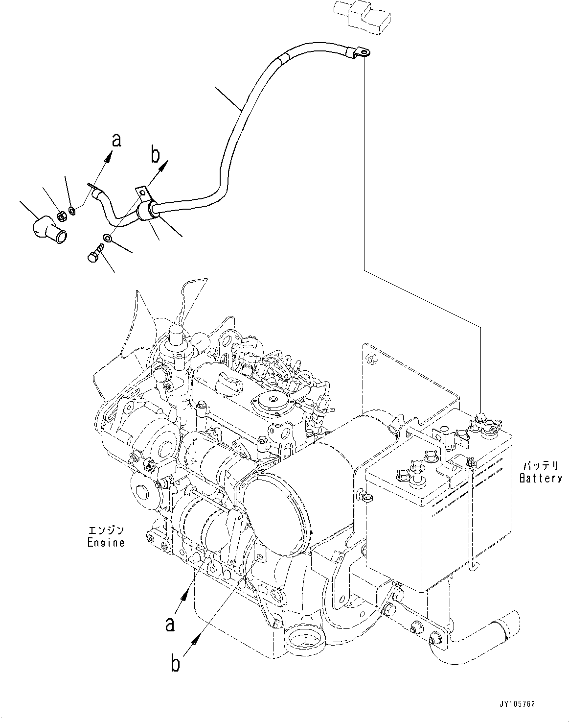 Кабель 22J-06-55610 KOMATSU
