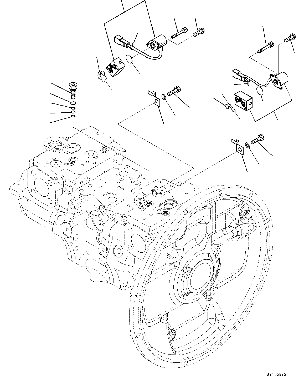 Клапан пилотный 702-21-64300 KOMATSU