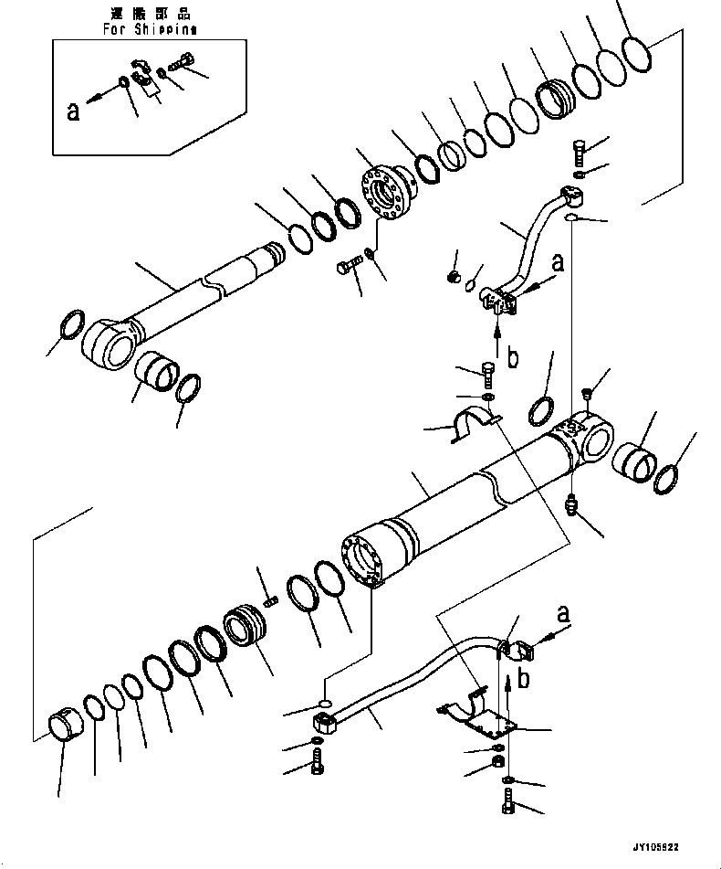 CYLINDER G. 707-H1-X4530 KOMATSU