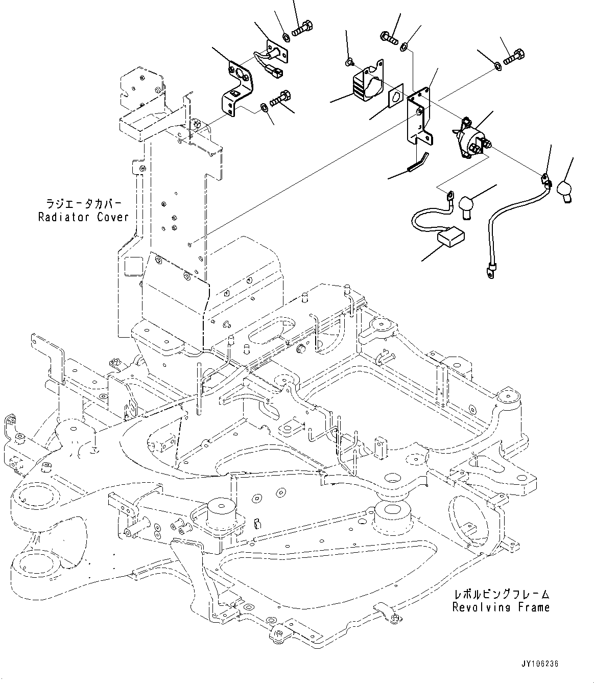 Кабель 2A1-06-55220 KOMATSU