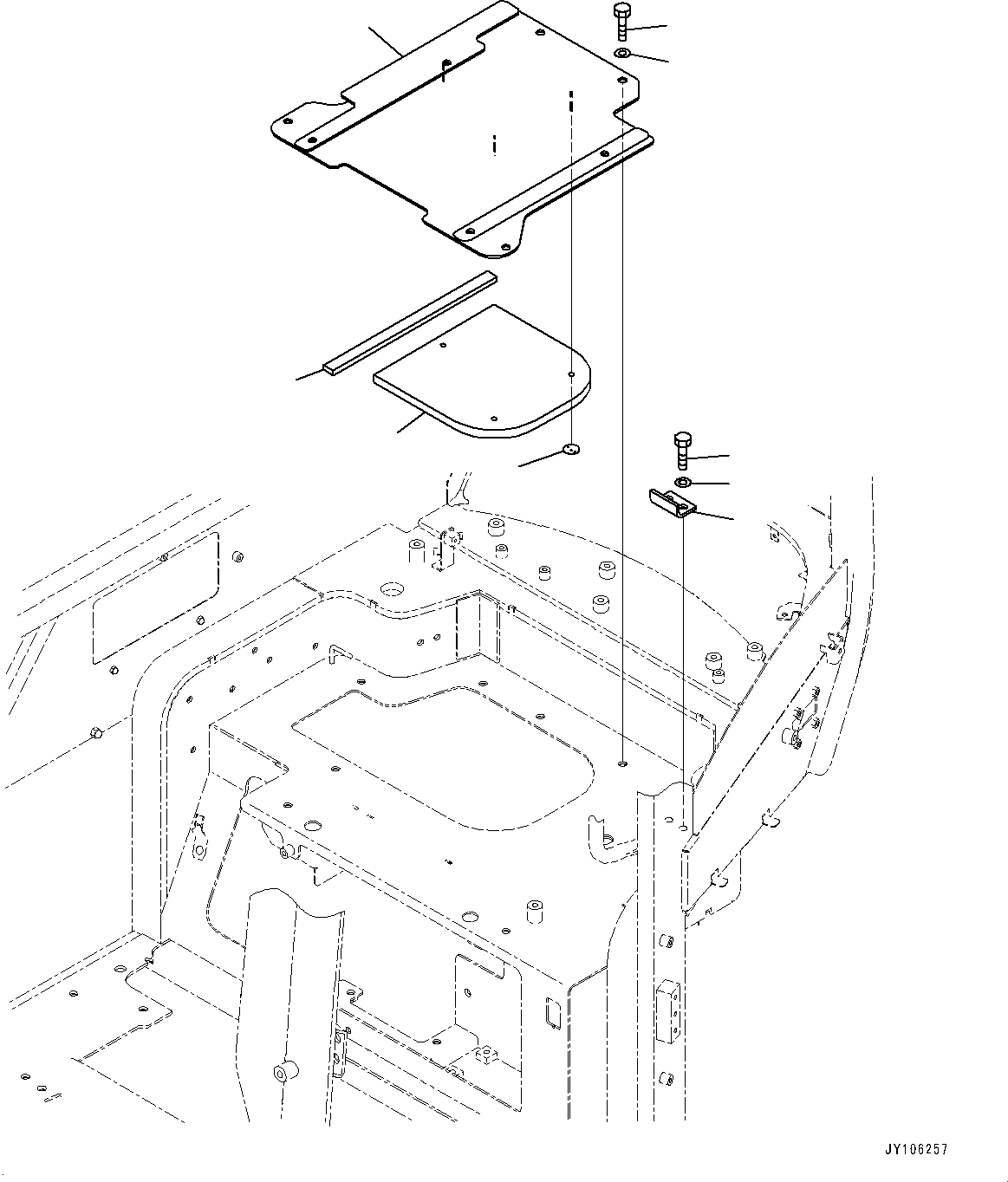 Кронштейн 2A1-57-51210 KOMATSU