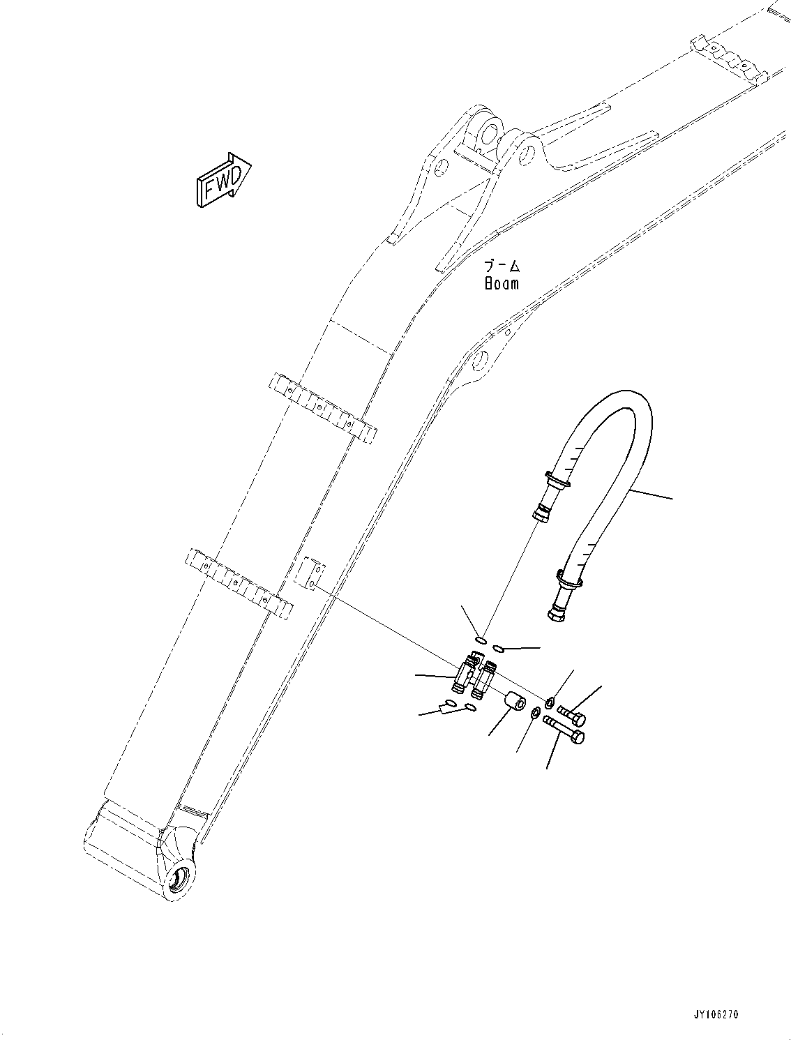 HOSE, ASSEMBLY 22K-62-55310 KOMATSU