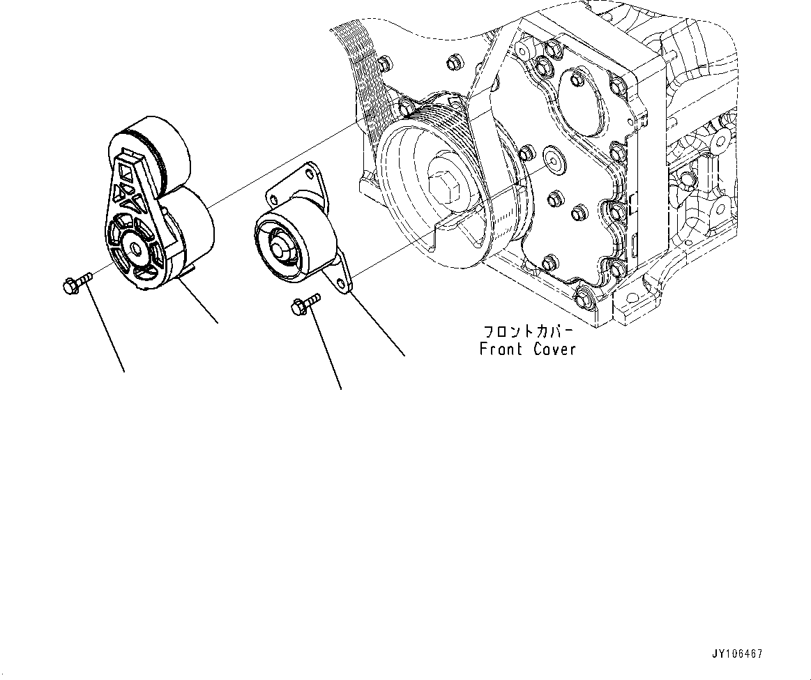 Направляющее колесо в сборе 6401-61-4200 KOMATSU
