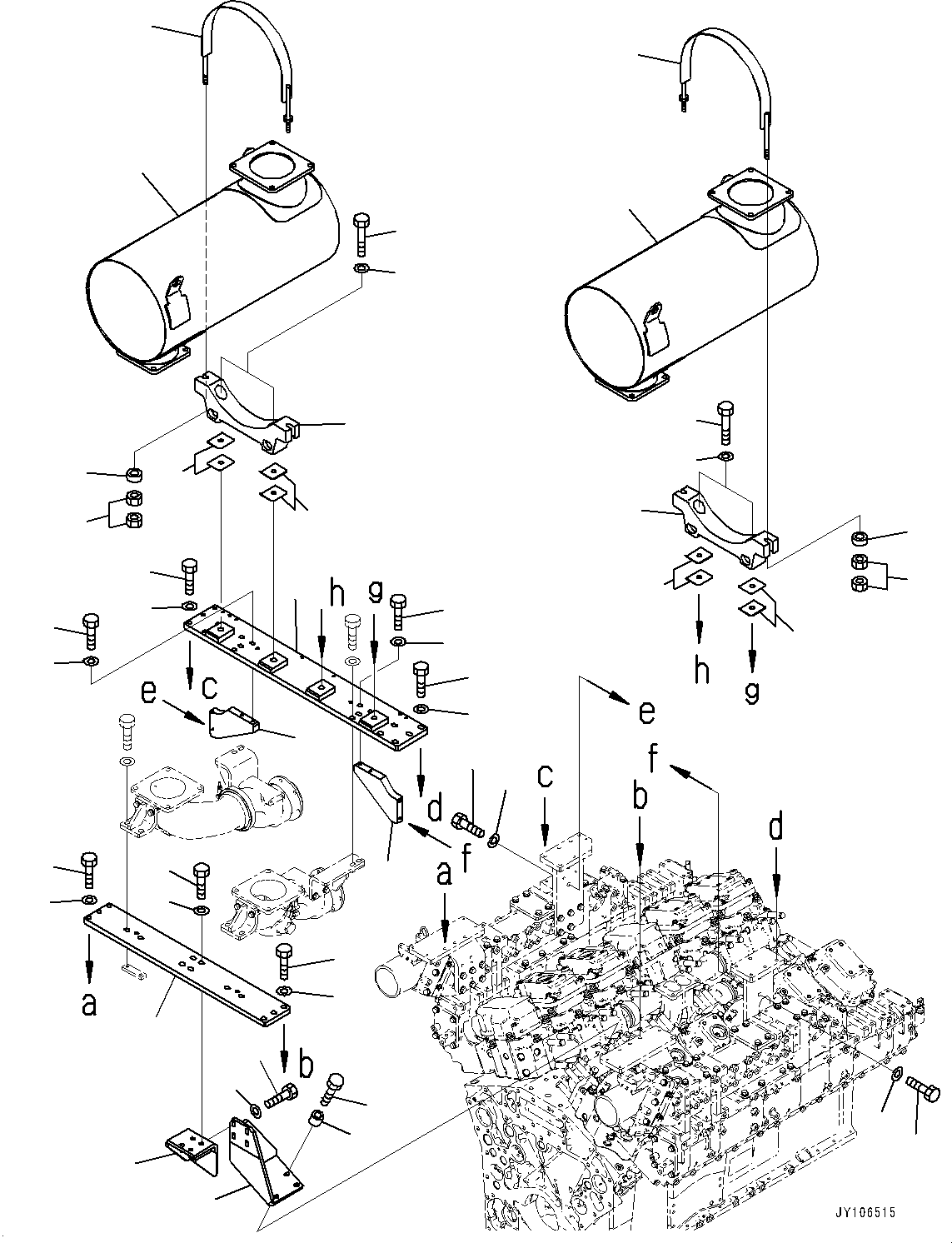 Глушитель 427-01-4A111 KOMATSU