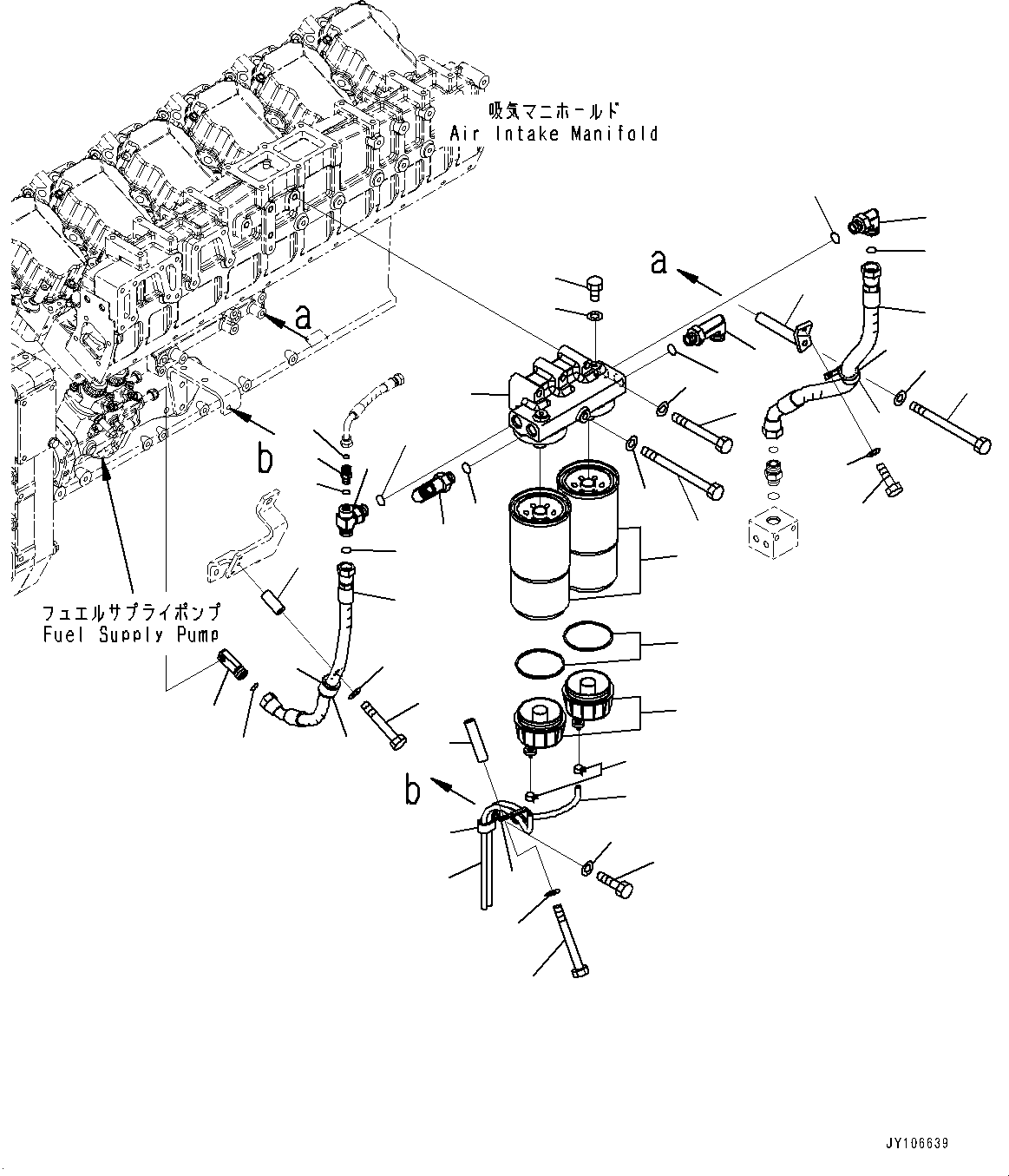 Шланг с торцевым уплотнением 02764-F0506 KOMATSU