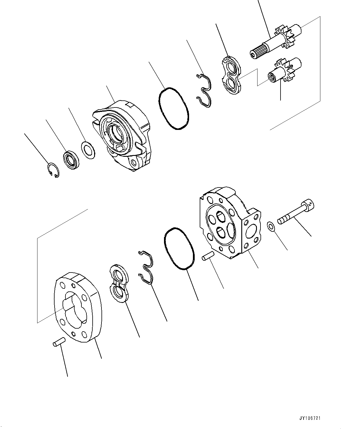 Pump Assembly, Gear (SAL (1) 10) 705-21-21040 KOMATSU