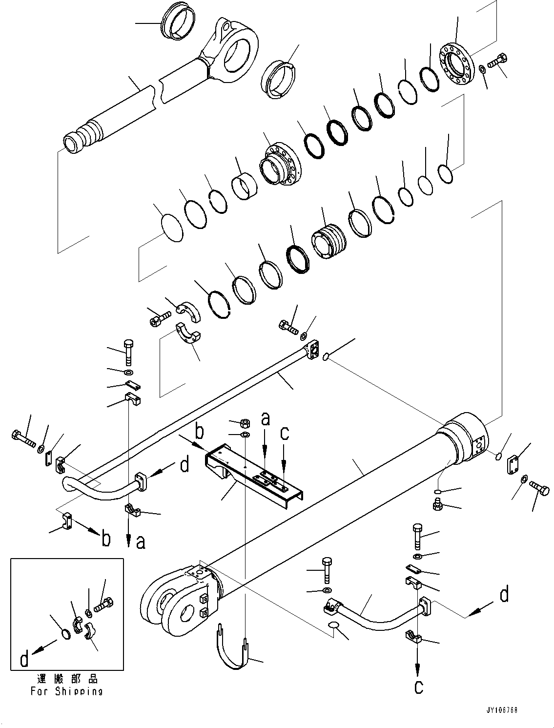 Трубка 707-86-15080 KOMATSU