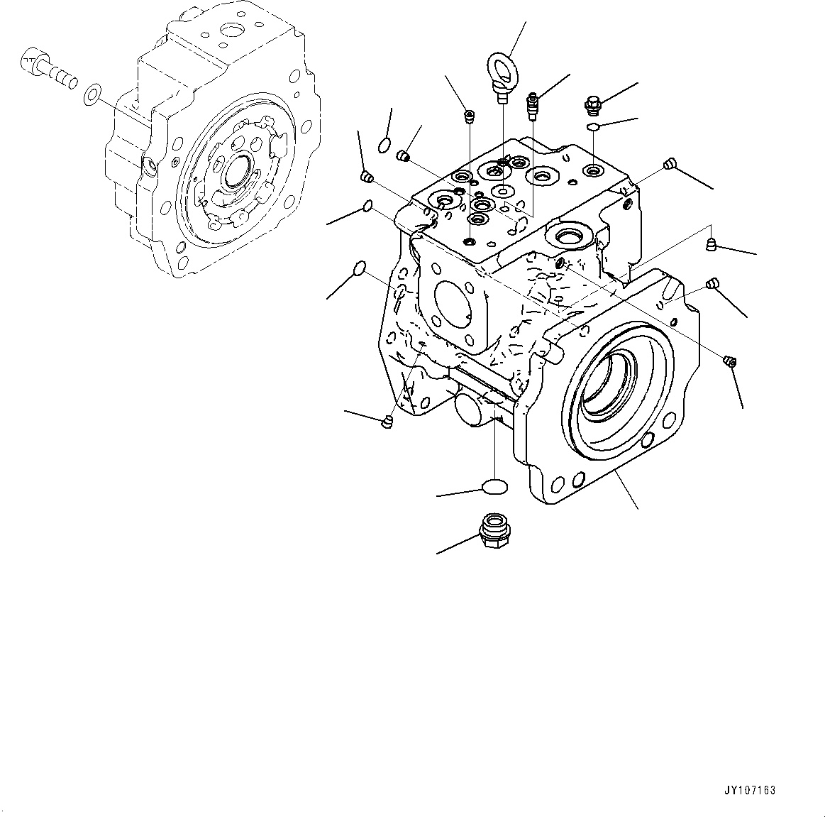 Case Assembly, Front (708-1L-04410) KOMATSU
