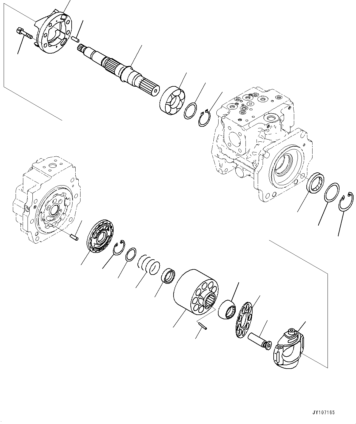 Shaft, Front (708-1L-22120) KOMATSU