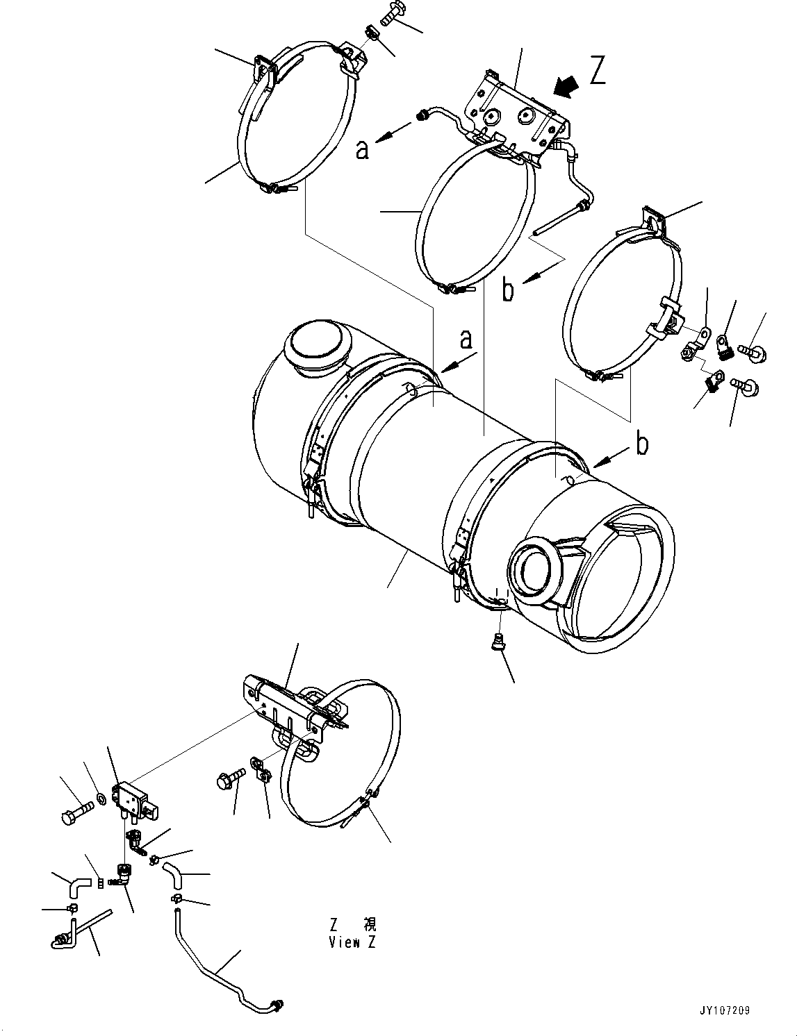 Komatsu Diesel Particulate Filter (KDPF) Assembly 6535-01-0050 KOMATSU