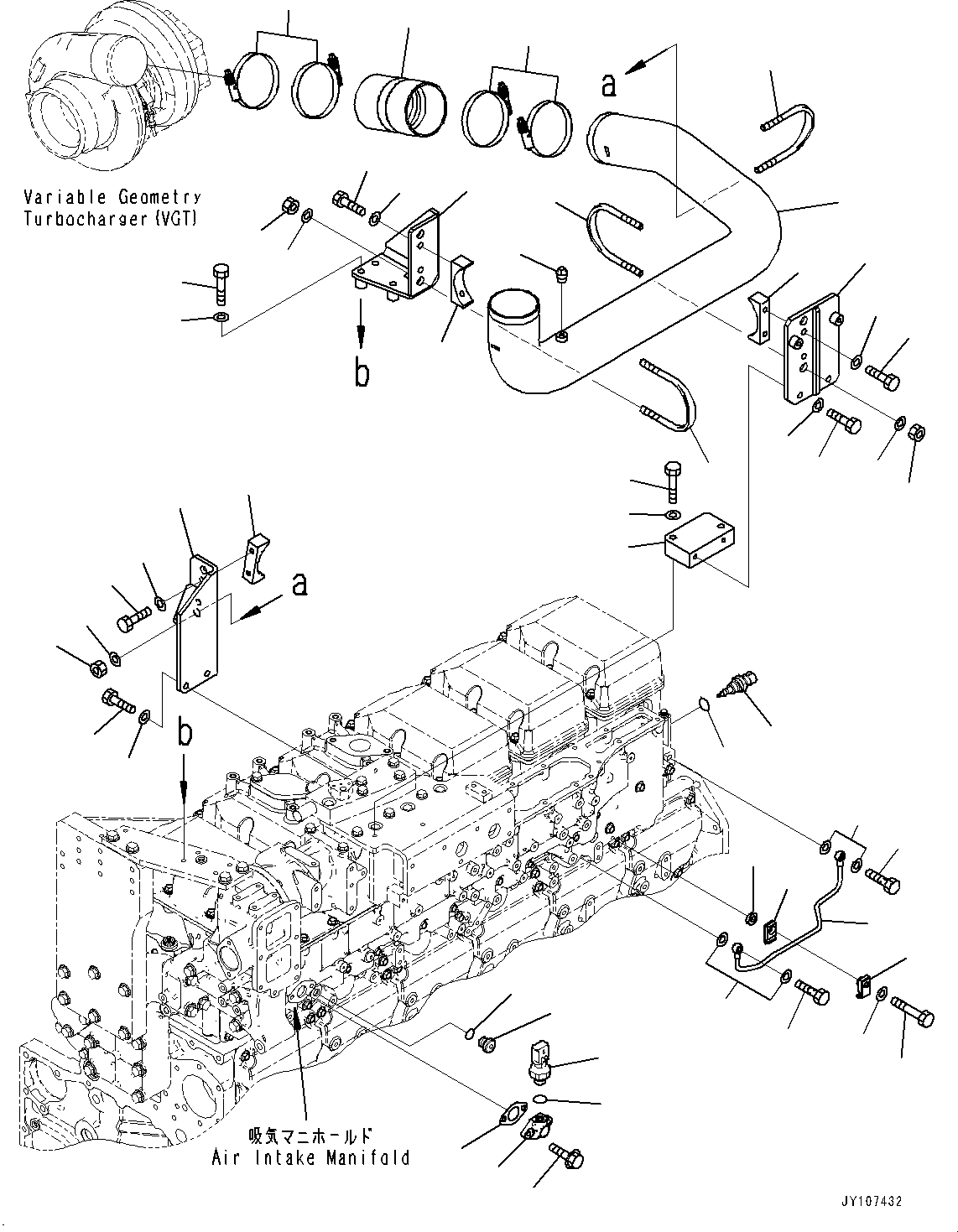 Трубка 6246-12-4460 KOMATSU