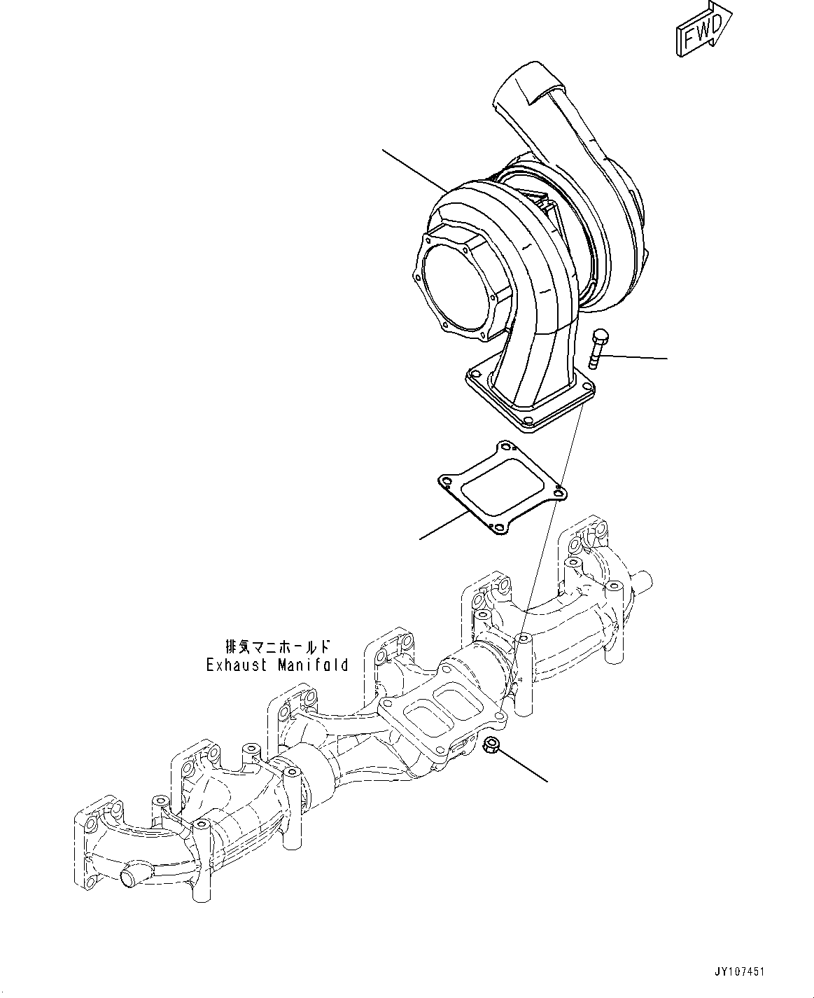 Turbocharger 6502-52-5060 KOMATSU