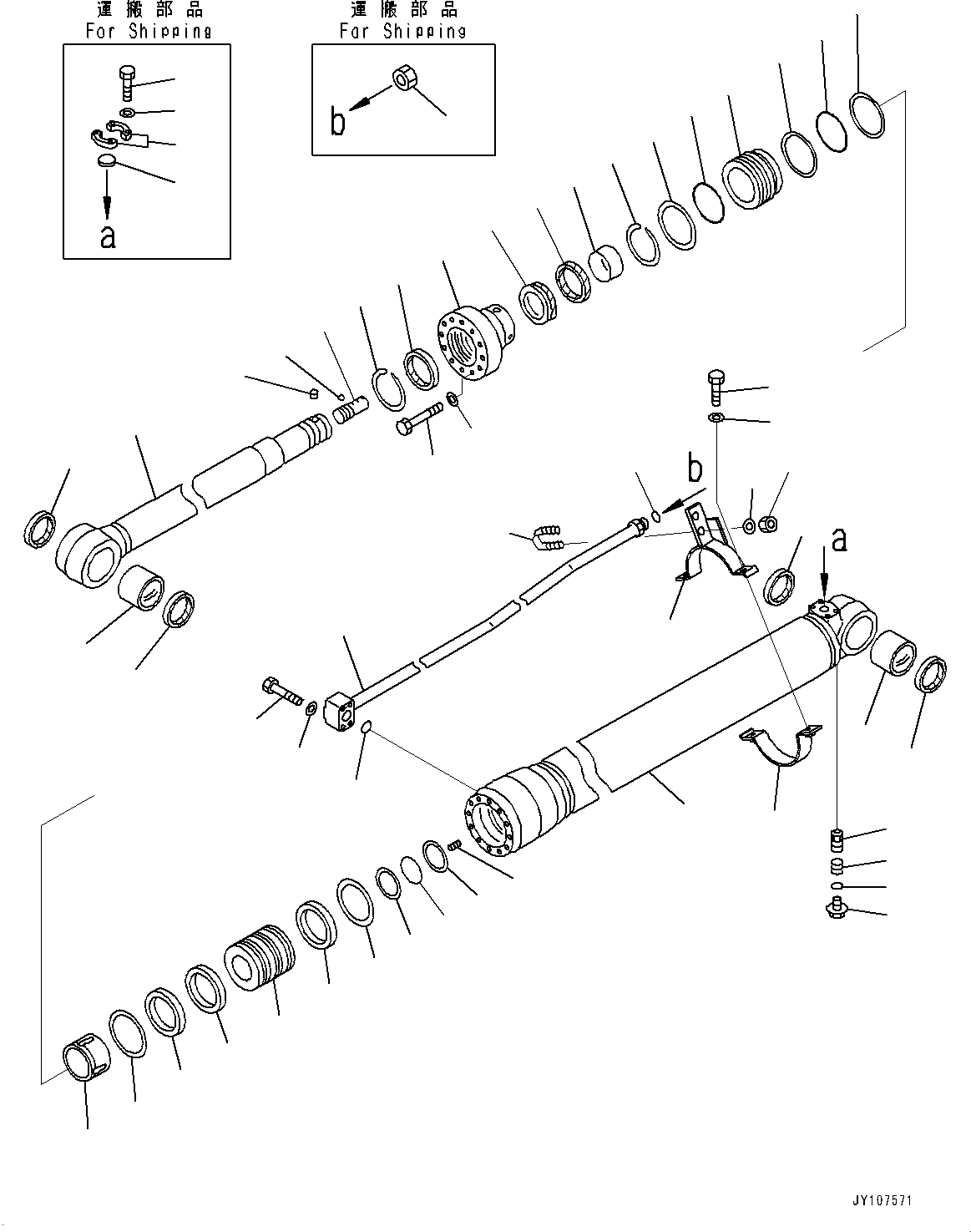 Цилиндр в сборе 707-01-0AZ01 KOMATSU
