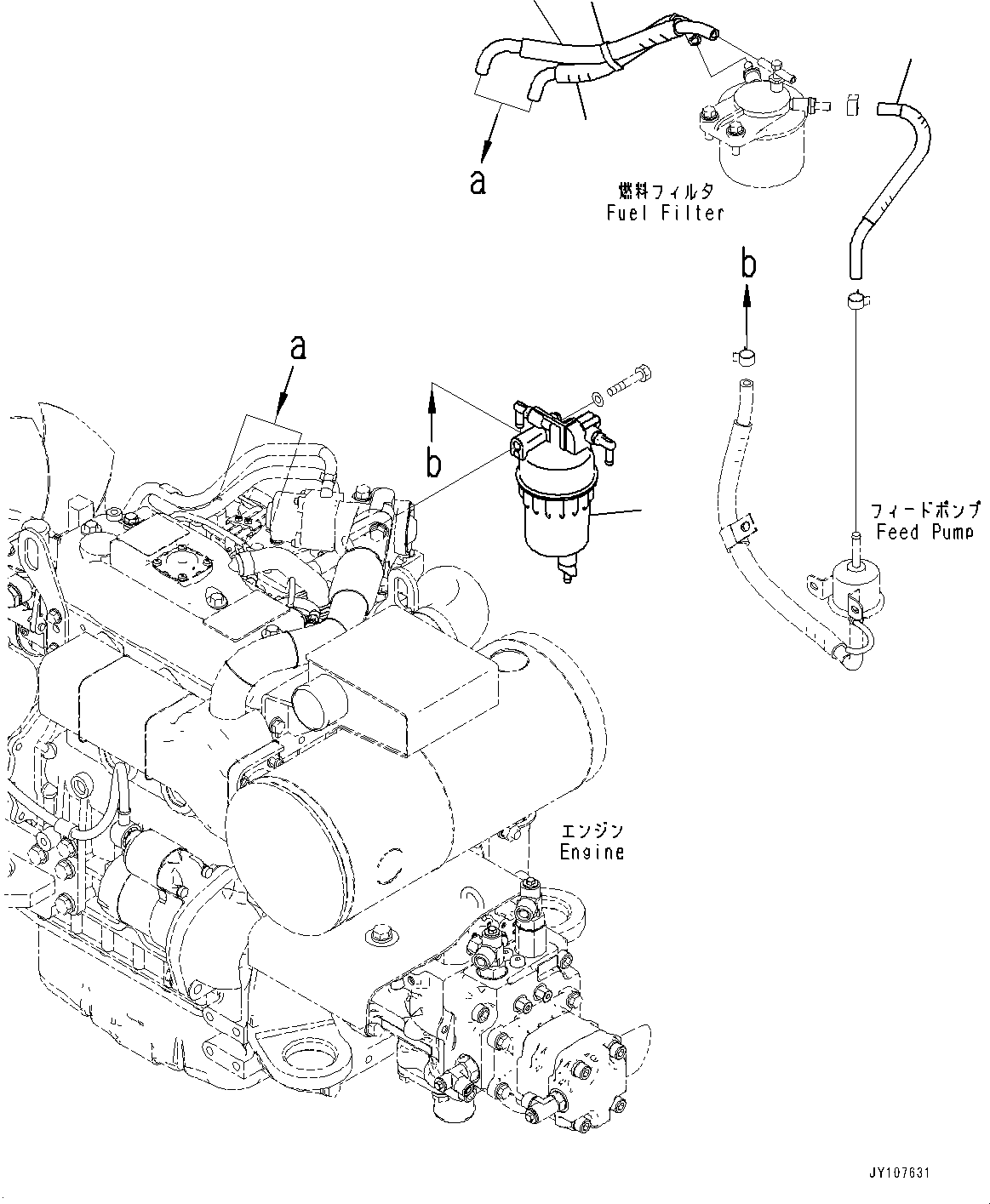 Water Separator Assembly Y129017-55760 KOMATSU