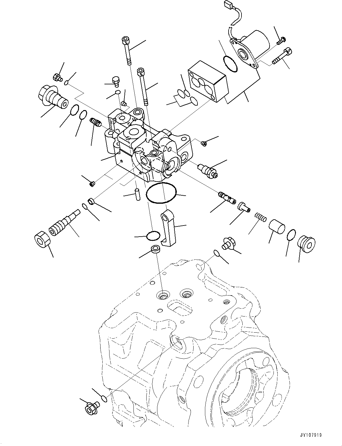 Клапан в сборе (708-1W-03871) KOMATSU