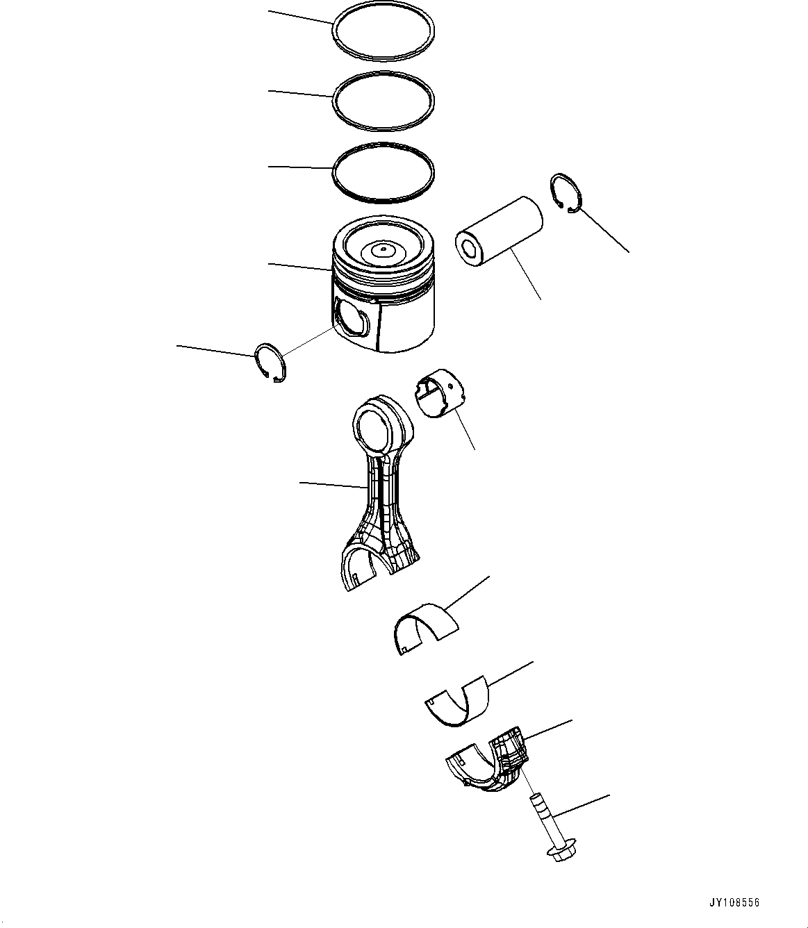 Ring Assembly, Piston 6757-31-2010 KOMATSU