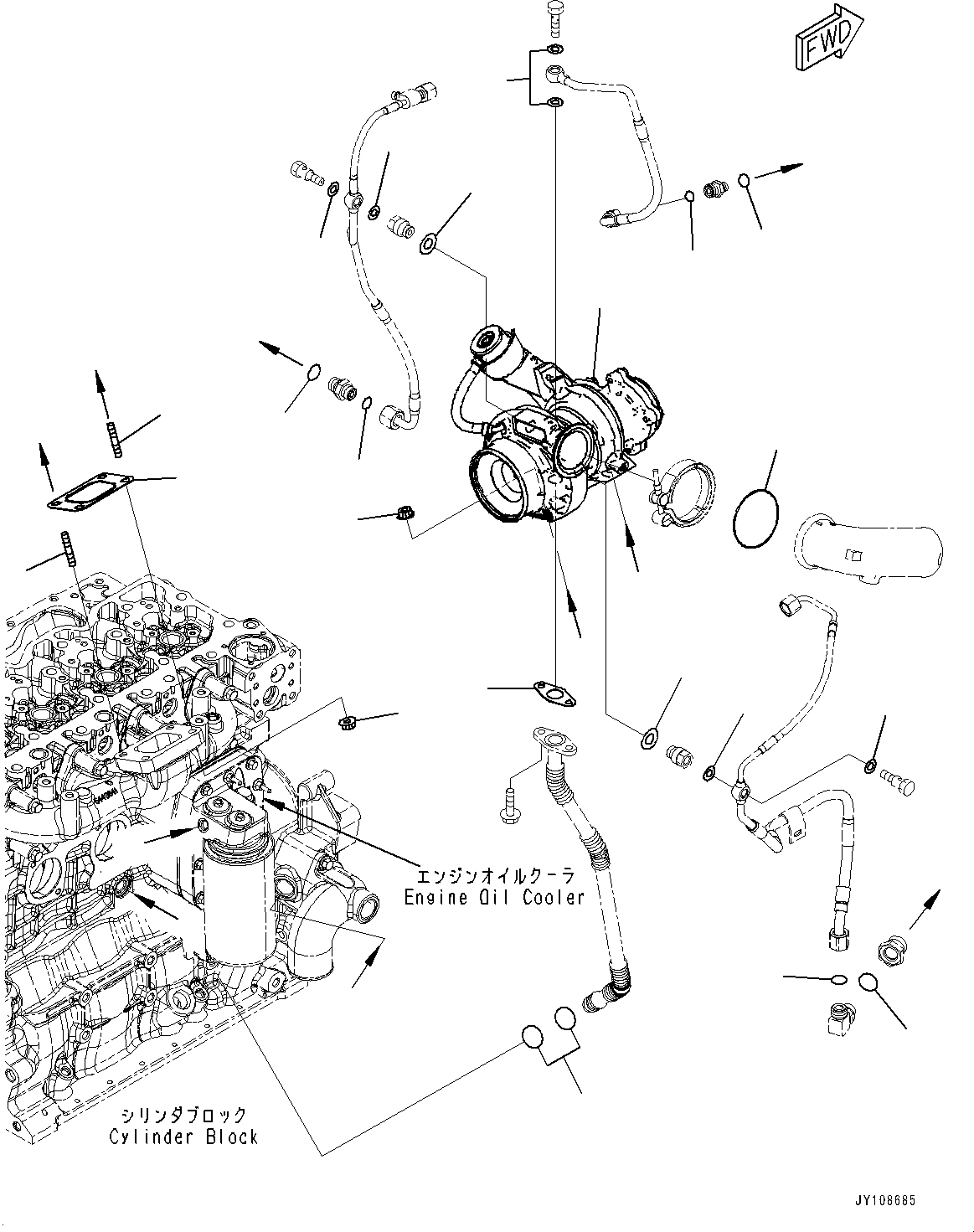 Turbocharger Kit 6757-81-8390 KOMATSU