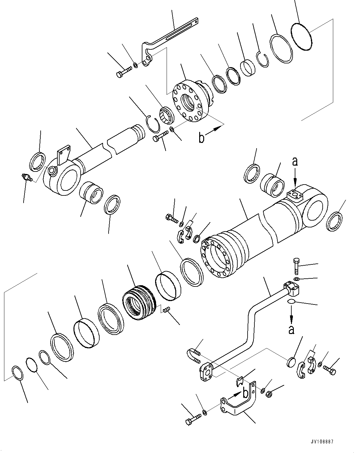 Шток поршня 707-58-11971 KOMATSU