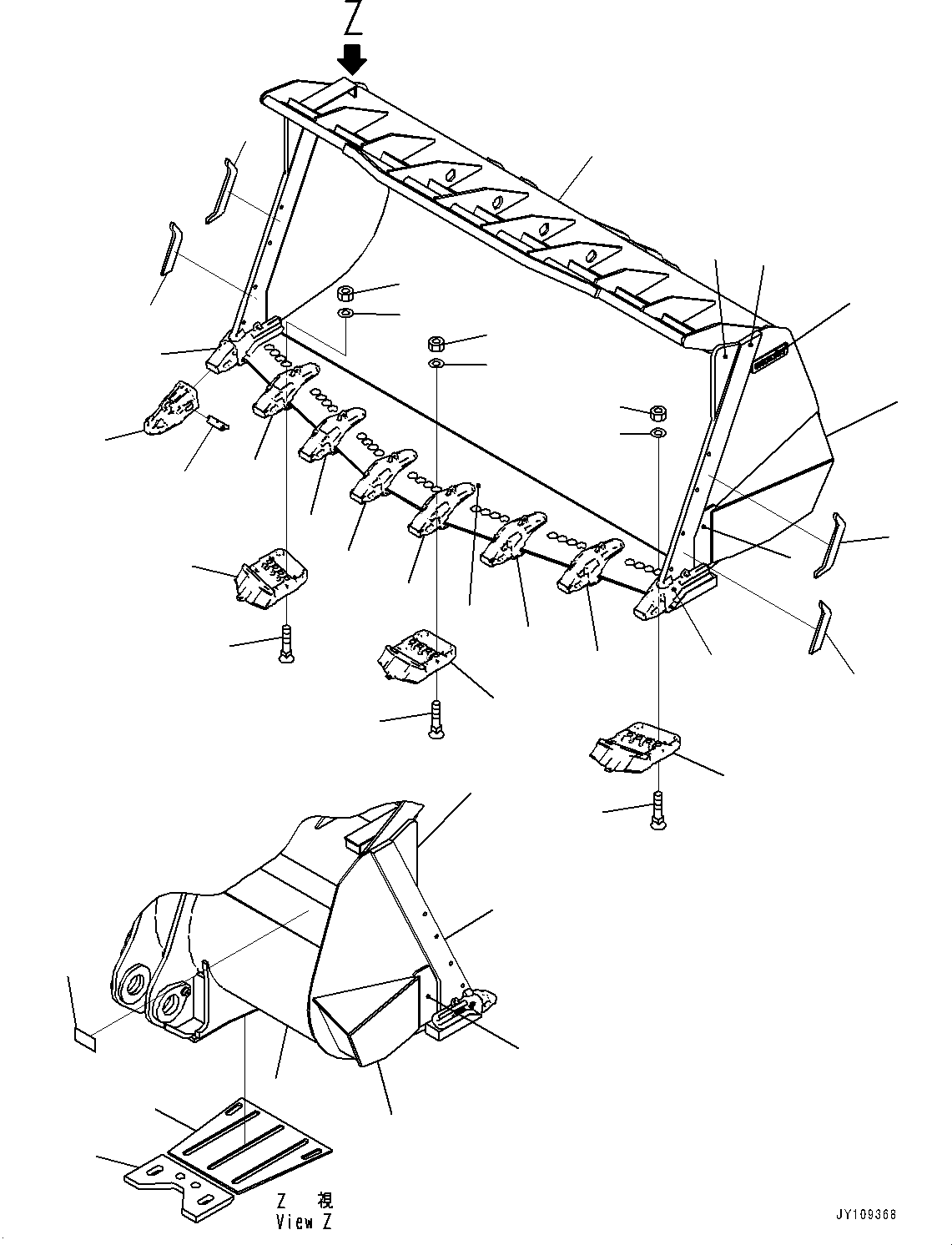 Bucket Assembly 427-70-42802 KOMATSU