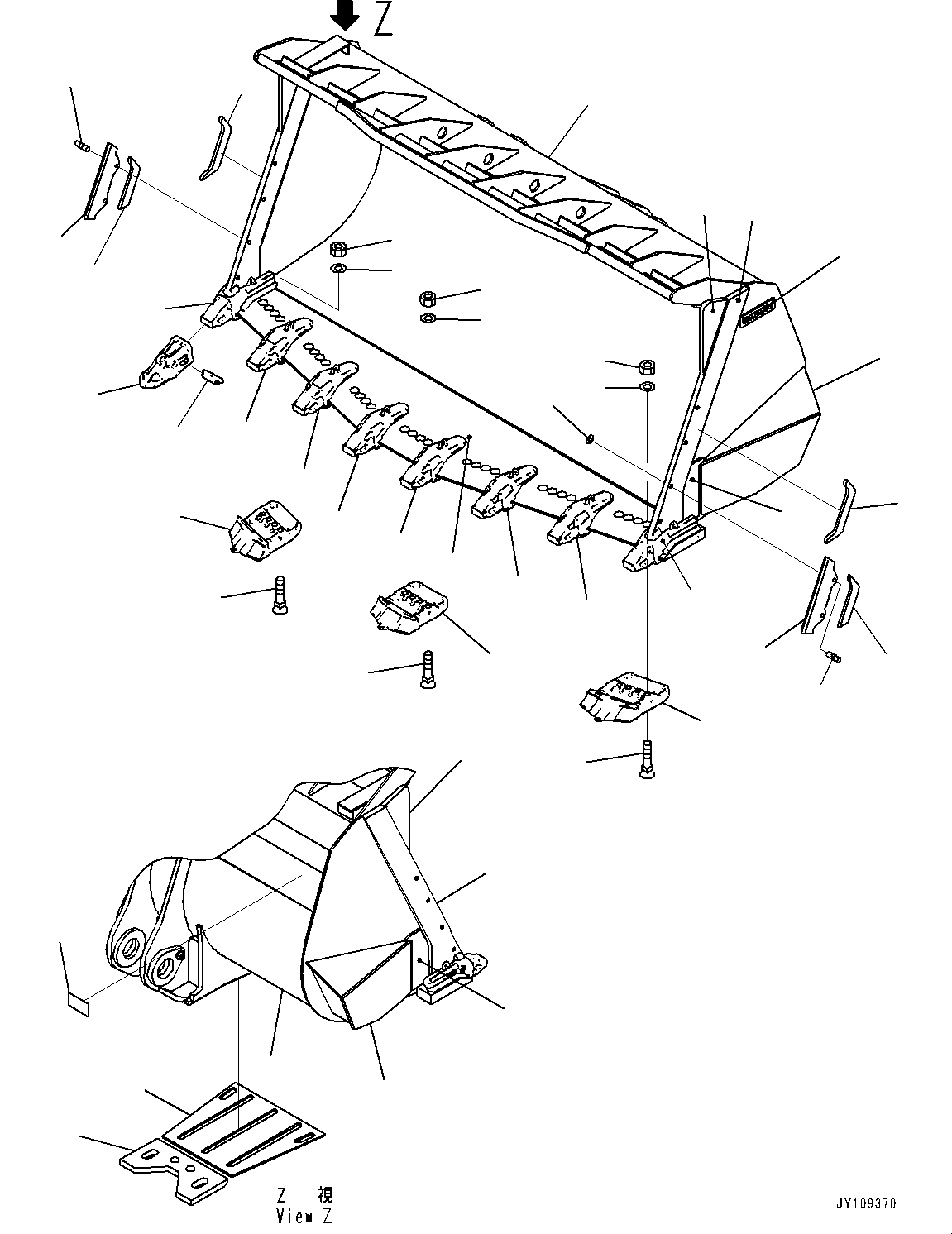 Bucket Assembly 427-70-43902 KOMATSU