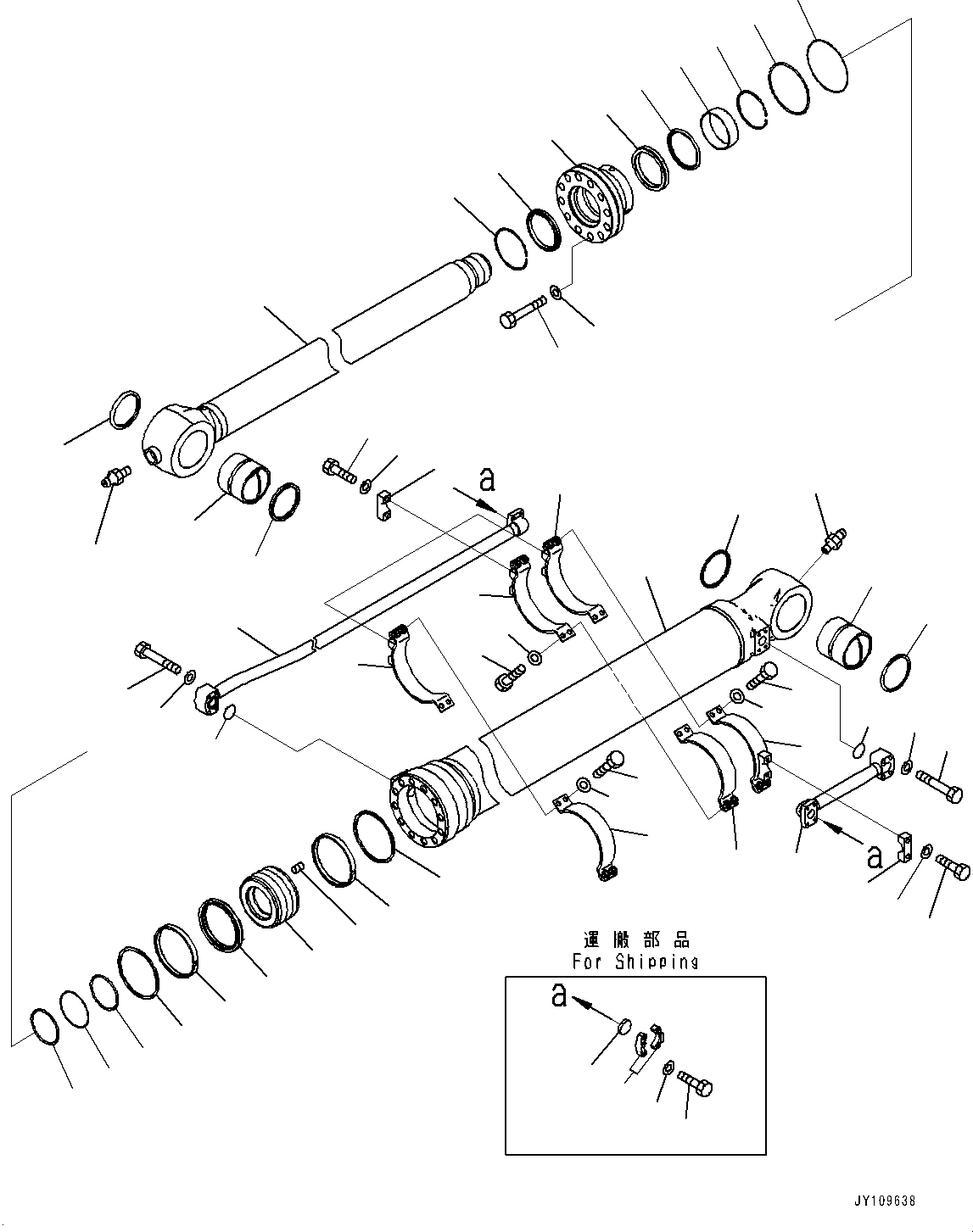 Группа цилиндра 707-H1-X5351 KOMATSU