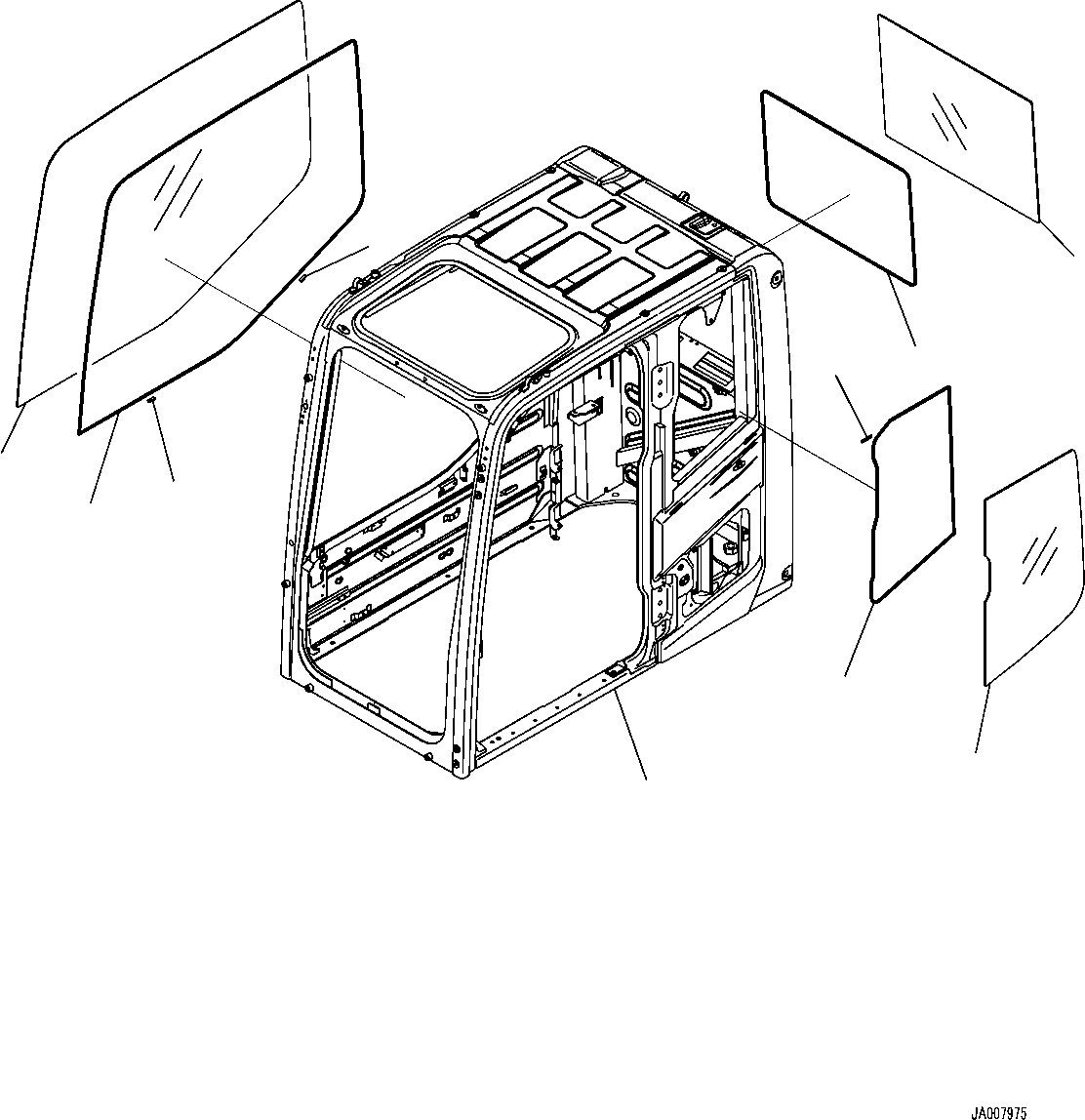 Кабина в сборе 2A5-53-00033 KOMATSU
