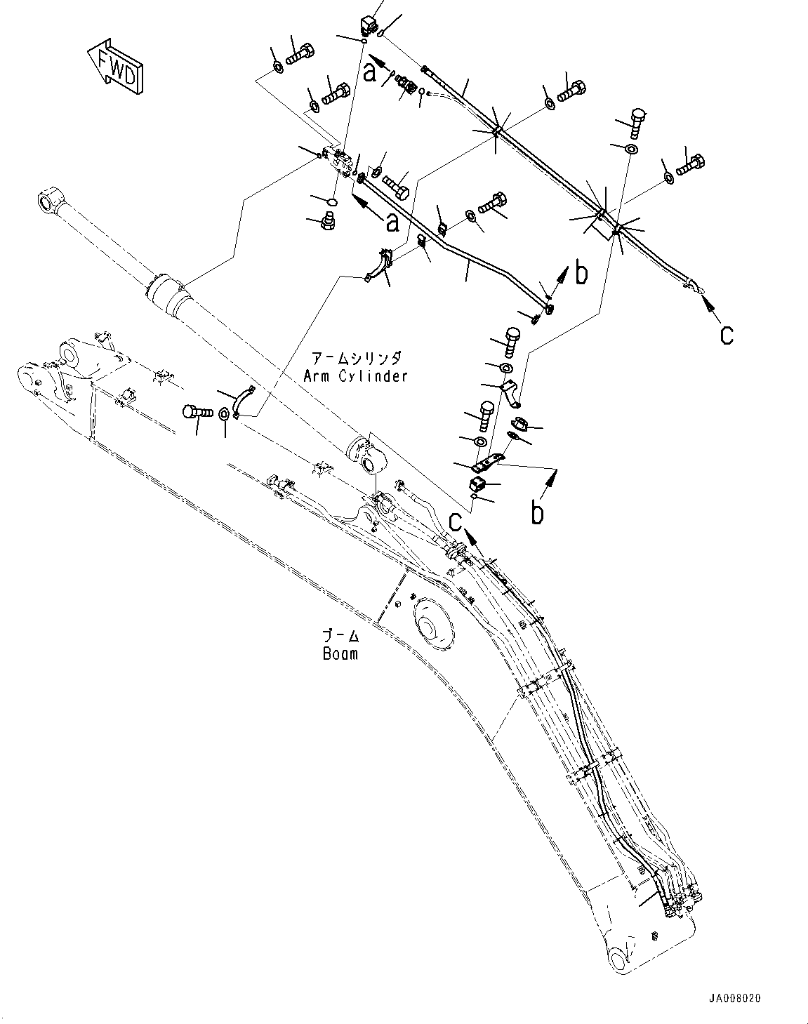 Шланг в сборе 206-62-32680 KOMATSU