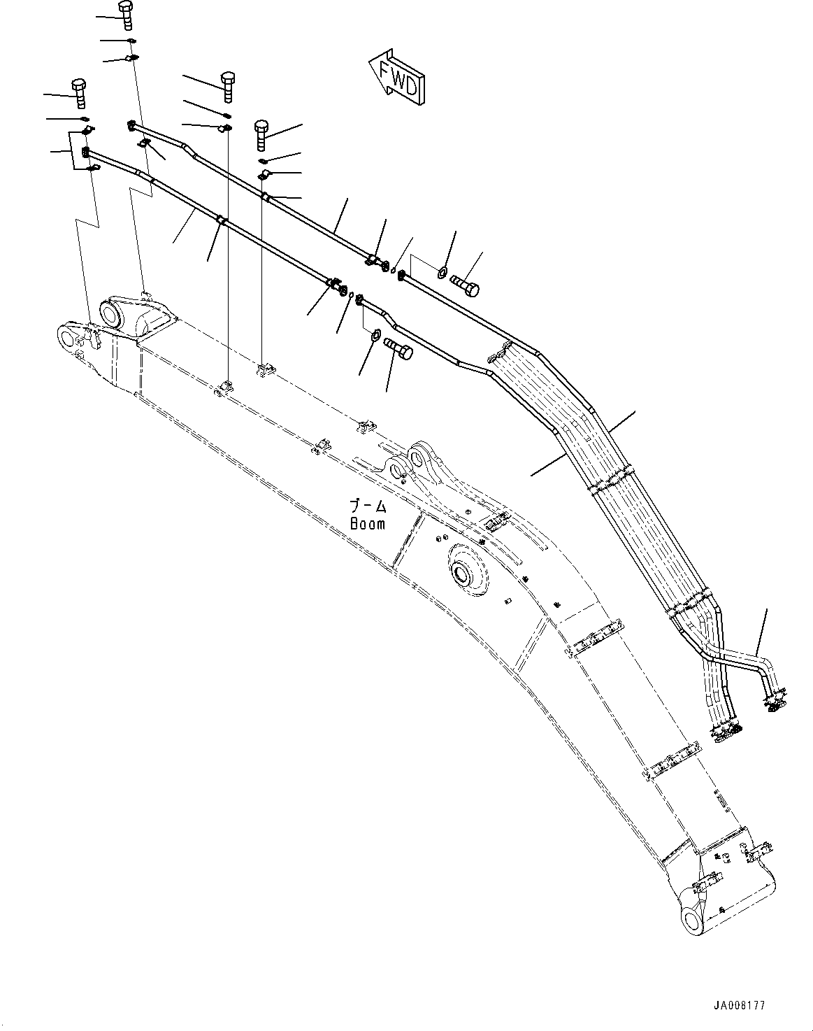 Трубка 208-62-45371 KOMATSU