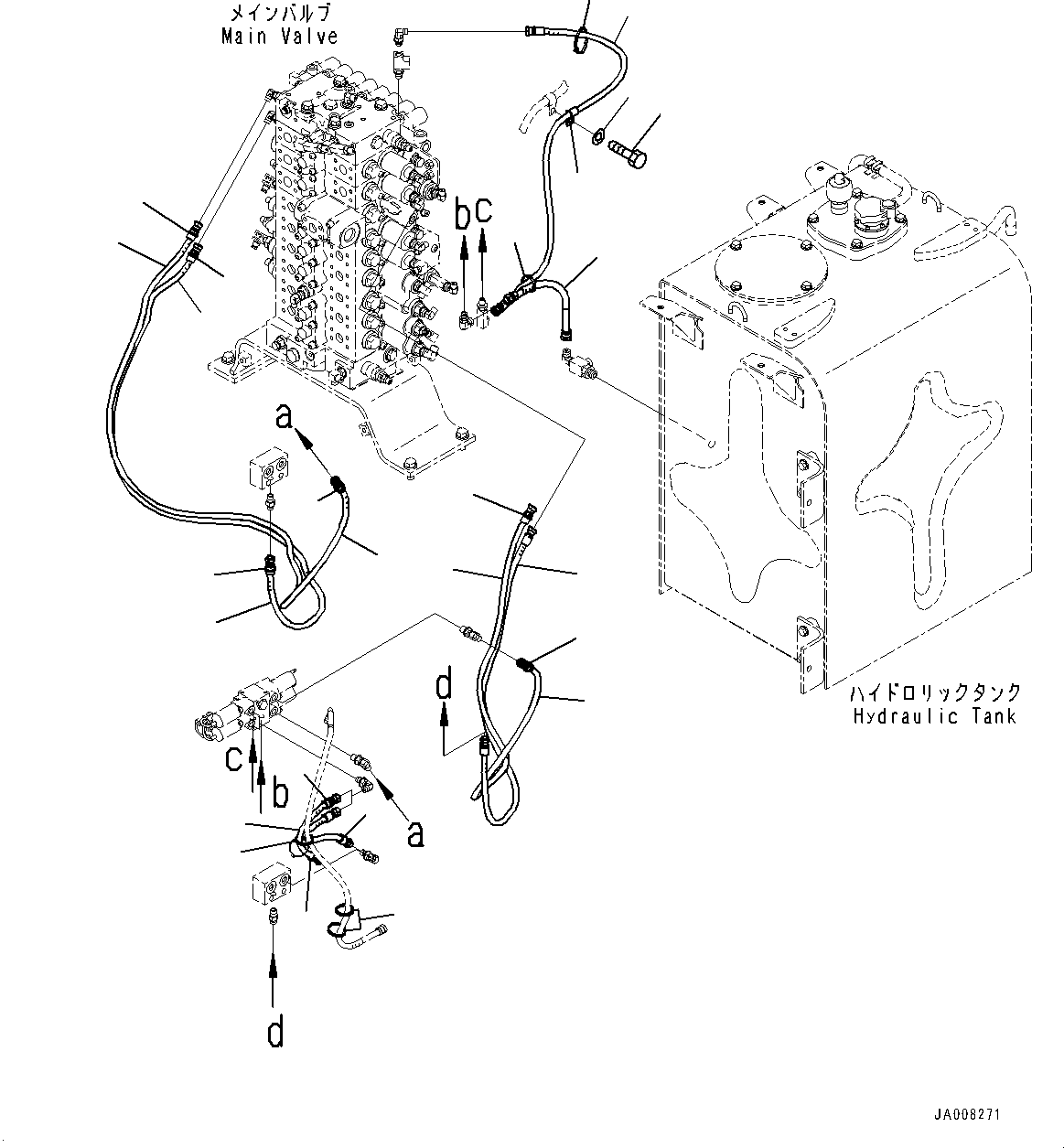Шланг в сборе 208-62-44150 KOMATSU