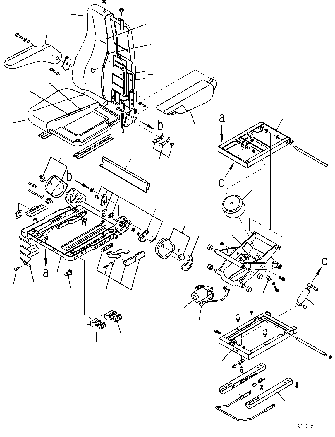 Operator´s Seat Assembly 421-960-H331 KOMATSU