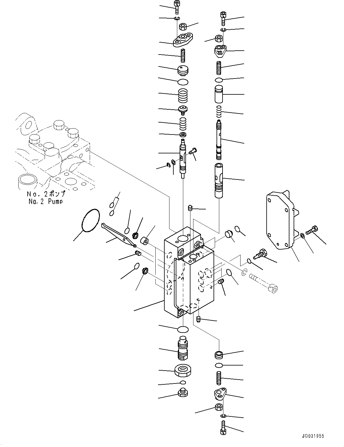 Valve Assembly, Servo 708-2L-08191 KOMATSU