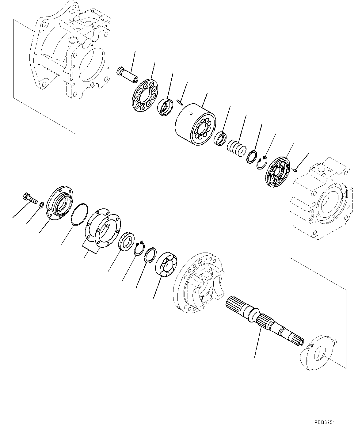 Shaft,Front 708-2L-22430 KOMATSU