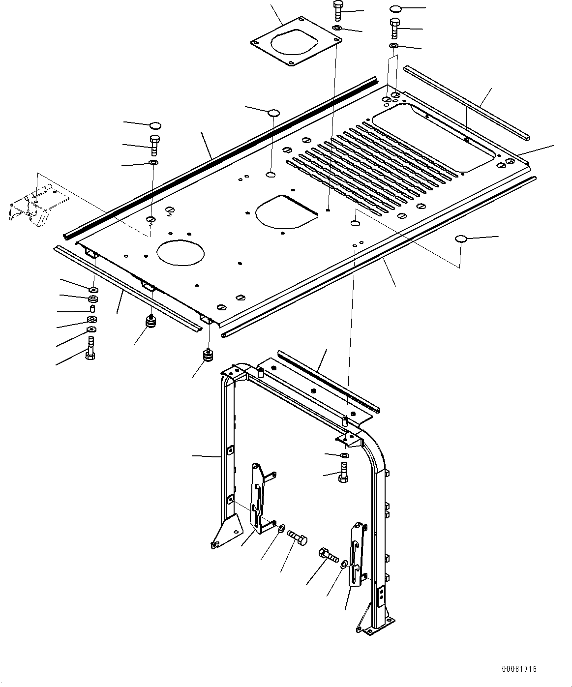 Guide, L.H. 421-54-H1B02 KOMATSU