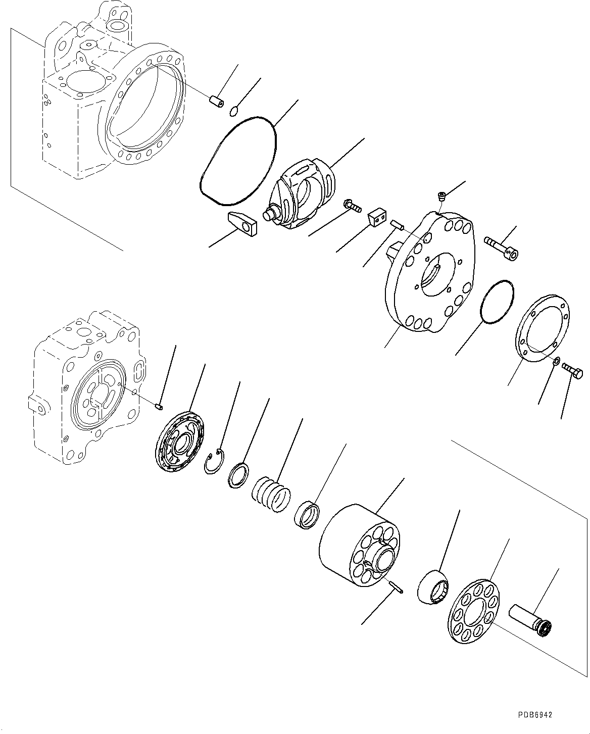 Cradle Assembly,Rear 708-2L-04830 KOMATSU