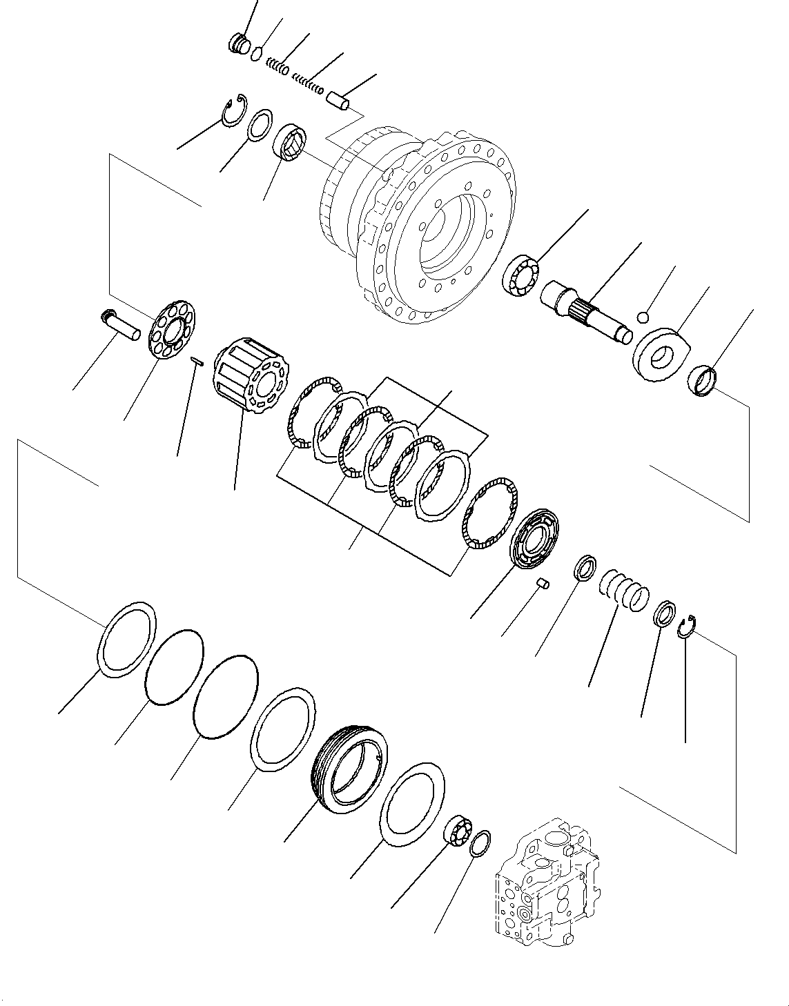 Бортовой редуктор в сборе (207-27-00471) KOMATSU