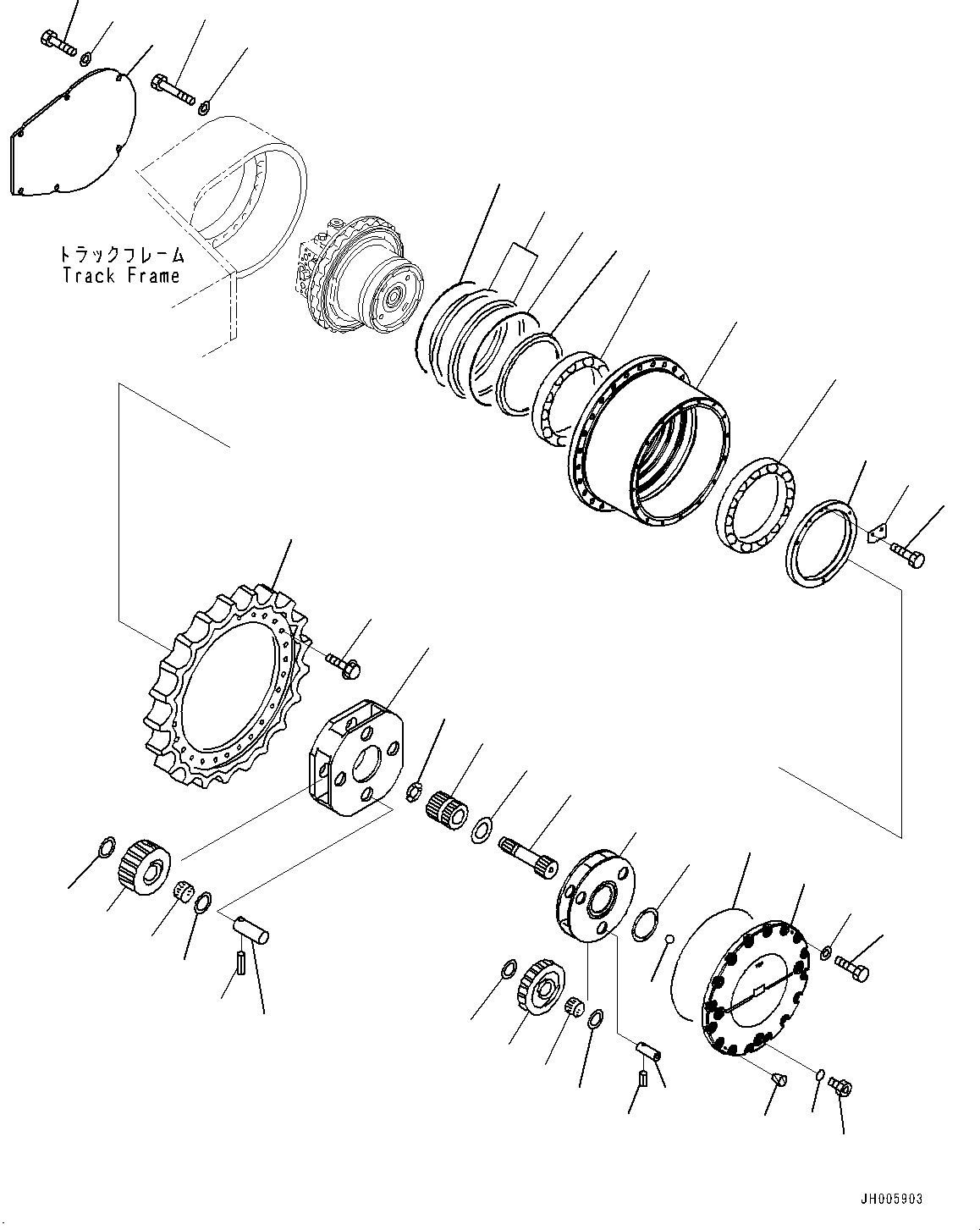 Final Drive Assembly (RH) (208-27-00461) KOMATSU
