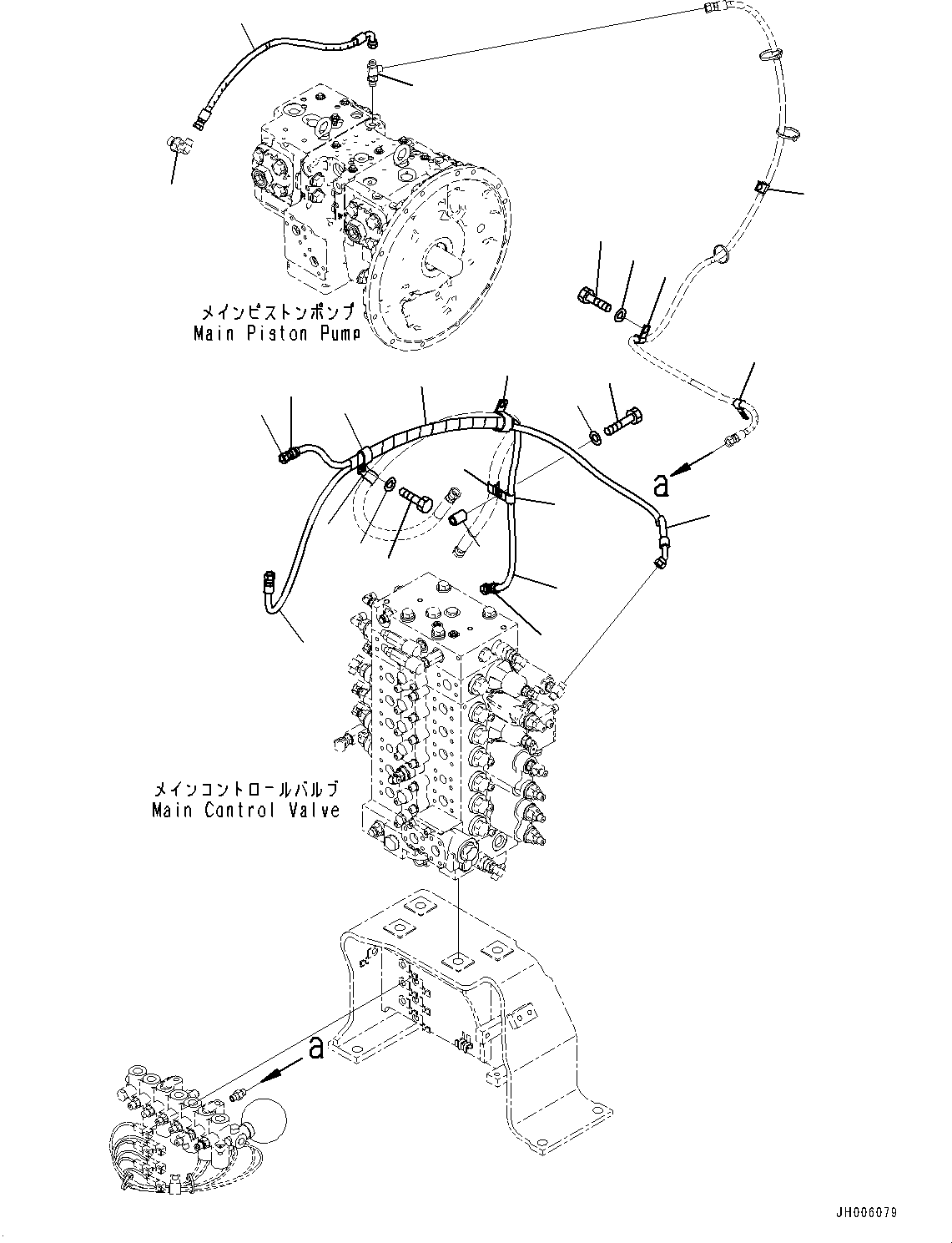 Шланг в сборе 2A5-62-18732 KOMATSU